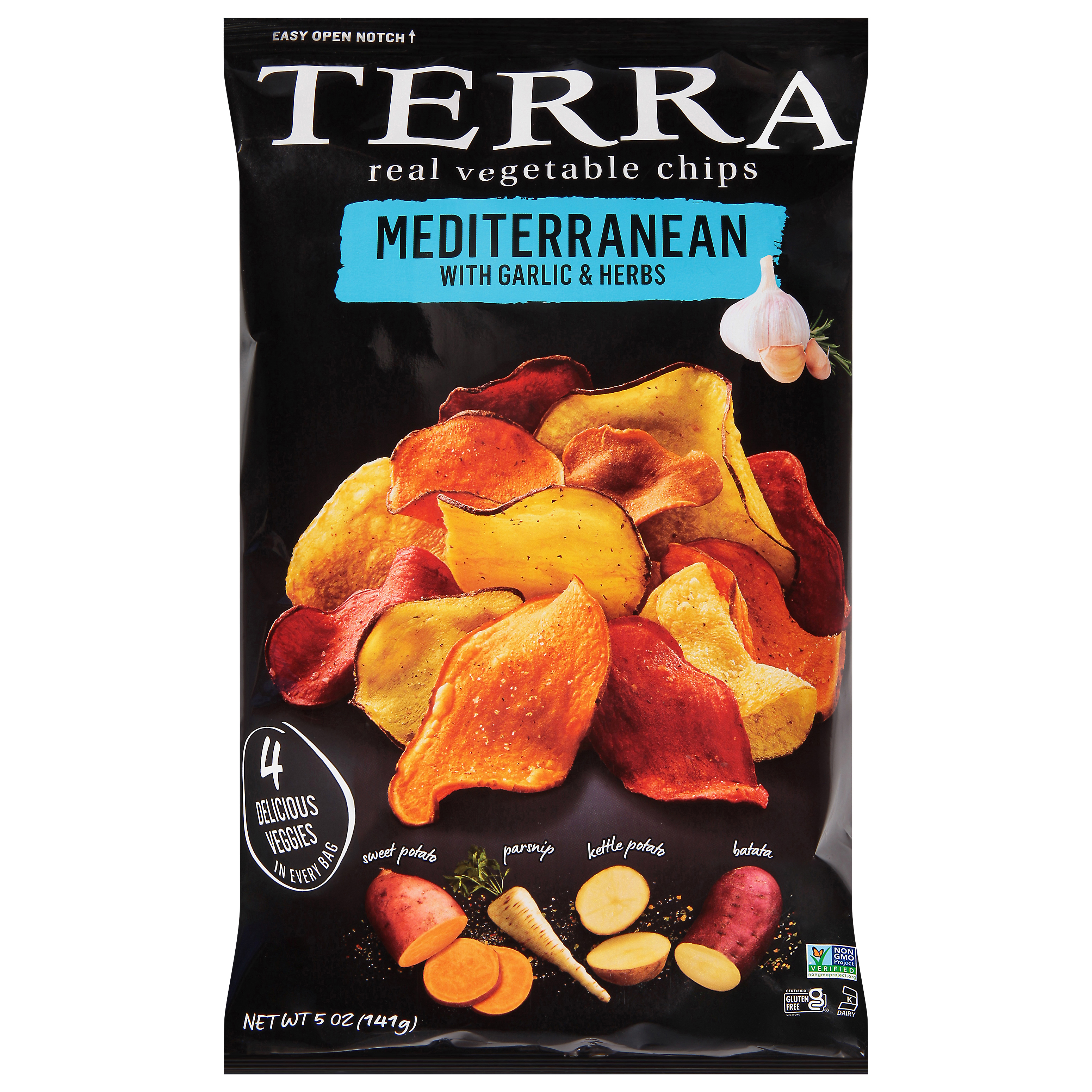 Terra Real Mediterranean with Garlic & Herbs Vegetable Chips