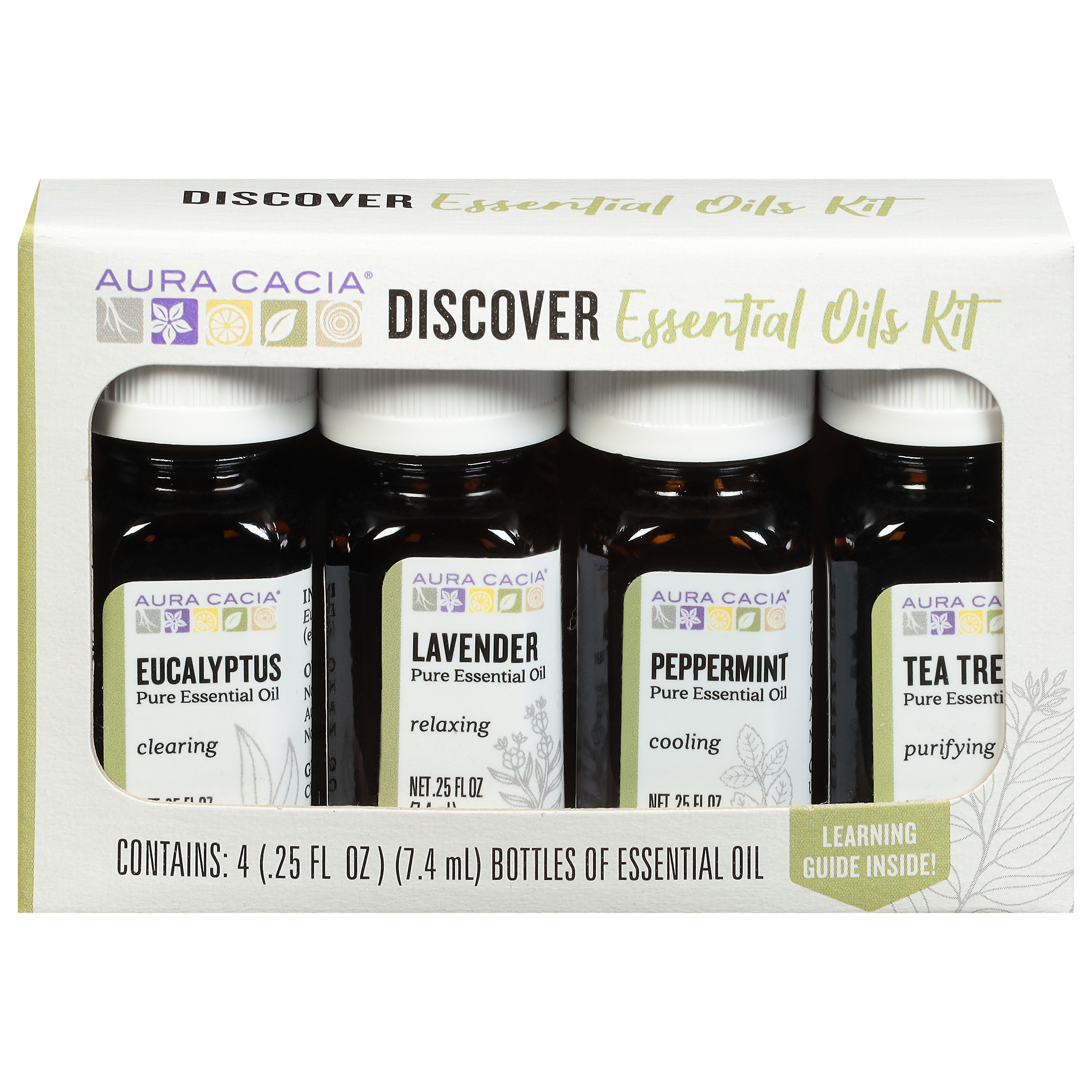 Aura Cacia Discover Essential Oils Kit Bottle