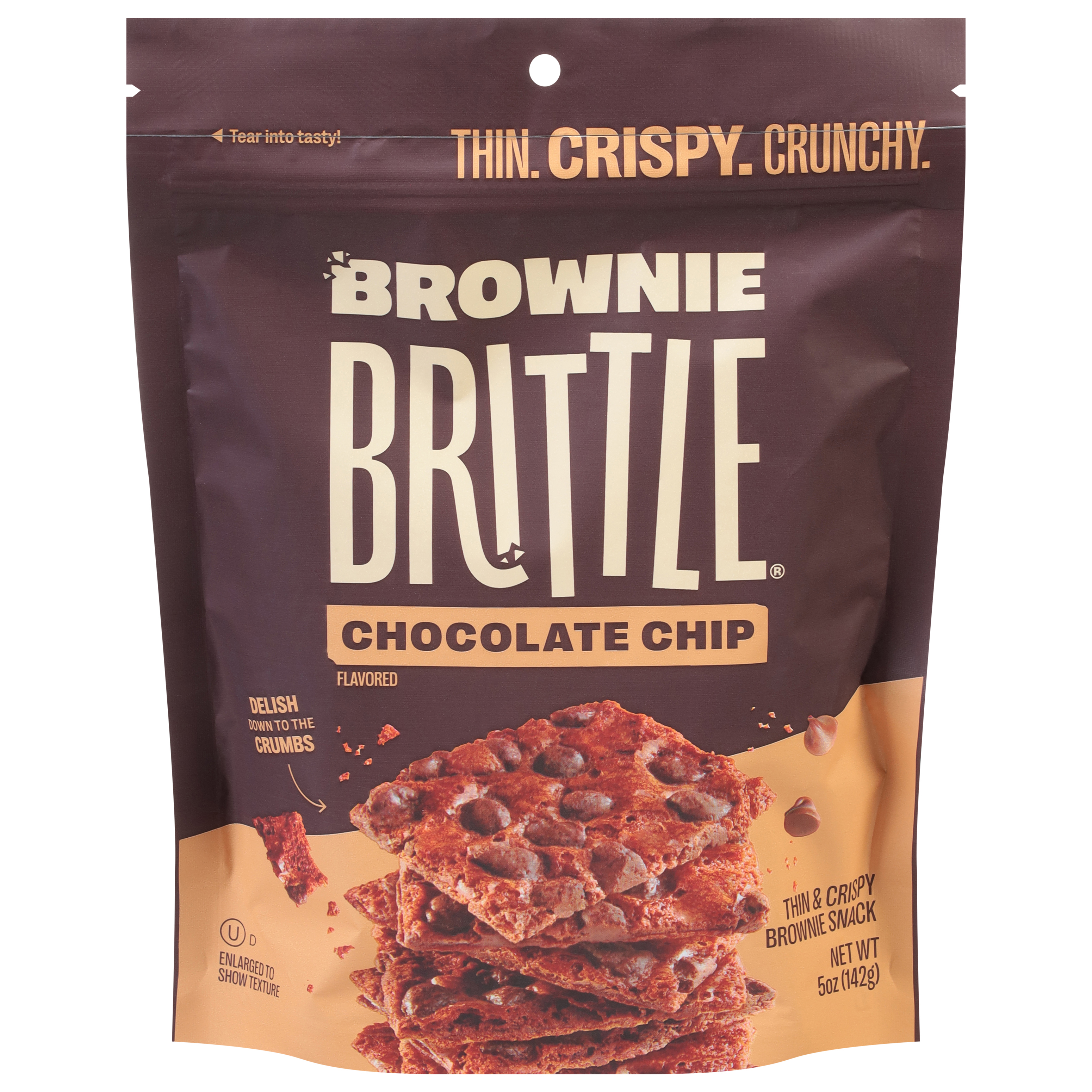 Brownie Brittle Chocolate Chip Brownie Snack