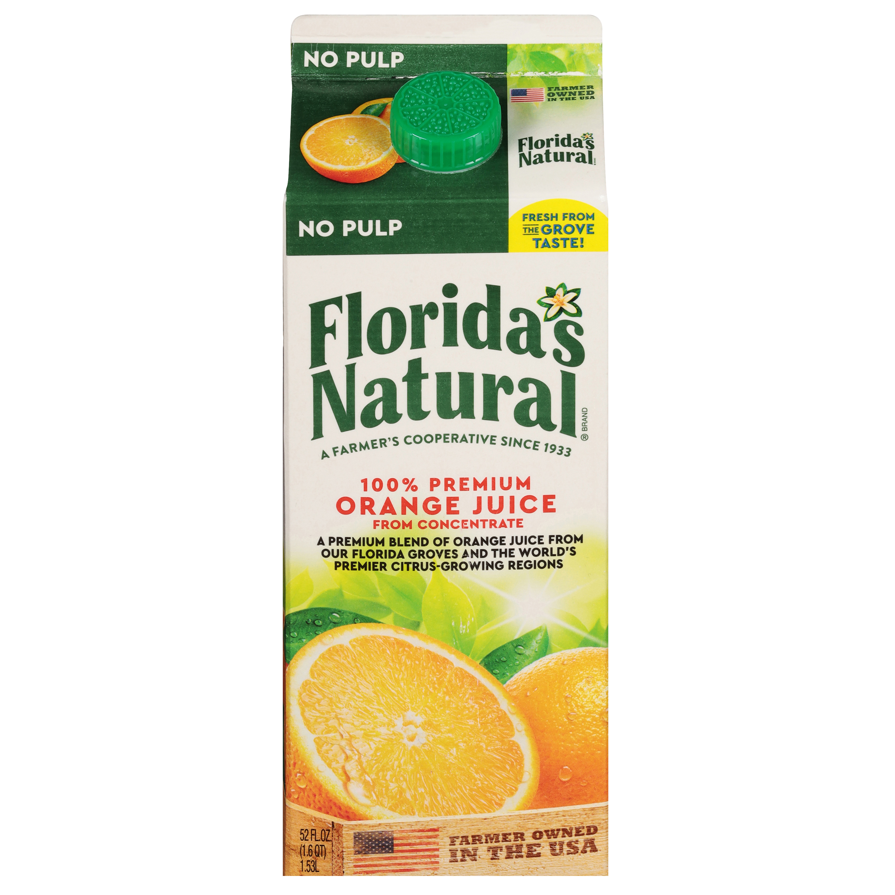 Florida's Natural No Pulp Orange Juice 52 fl oz