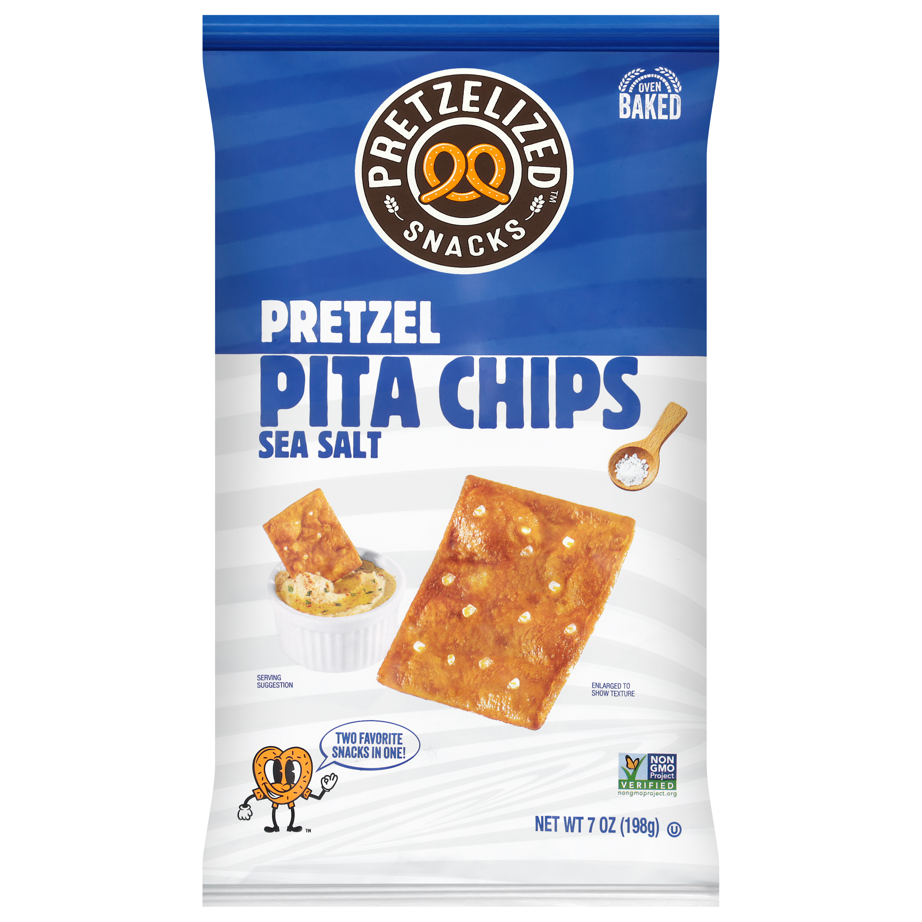 Pretzelized Snacks Pretzel Sea Salt Pita Chips