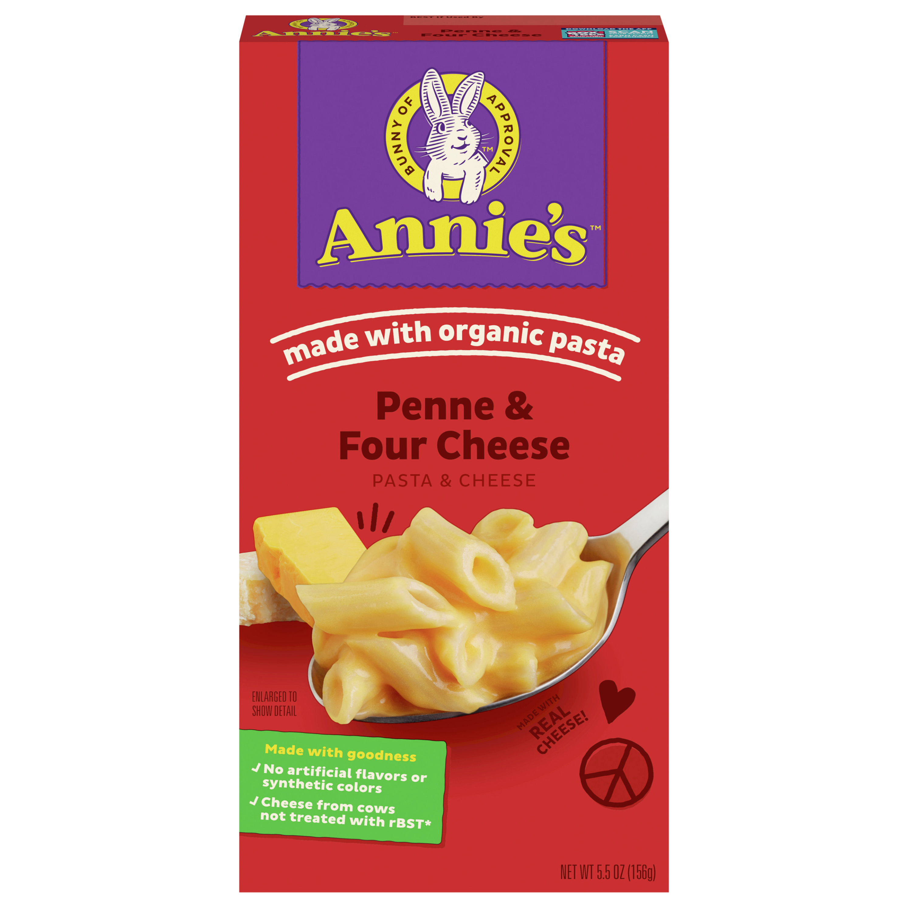 Annie’s Four Cheese Penne Macaroni and Cheese Dinner with Organic Pasta,