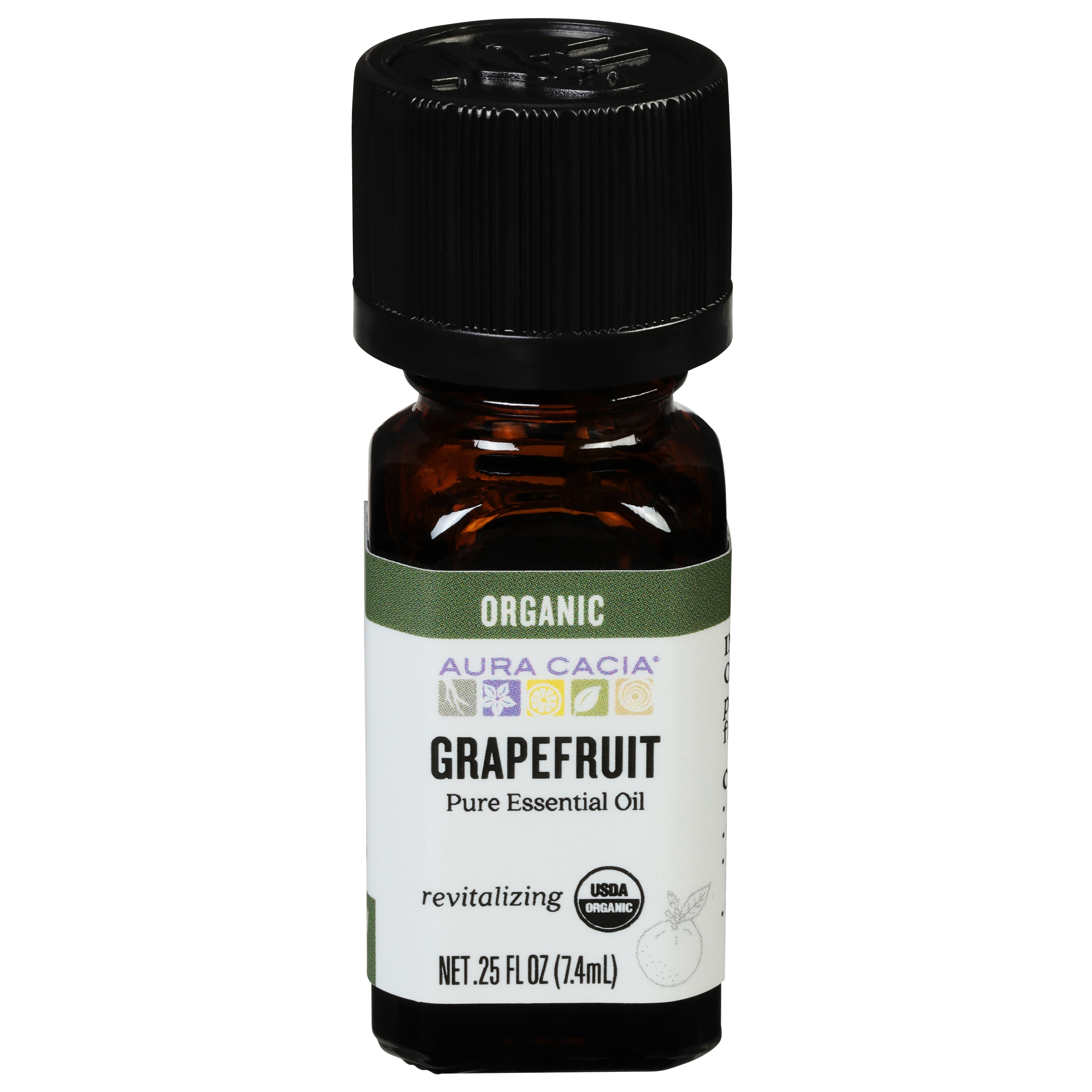 Aura Cacia Organic Revitalizing Grapefruit Pure Essential Oil