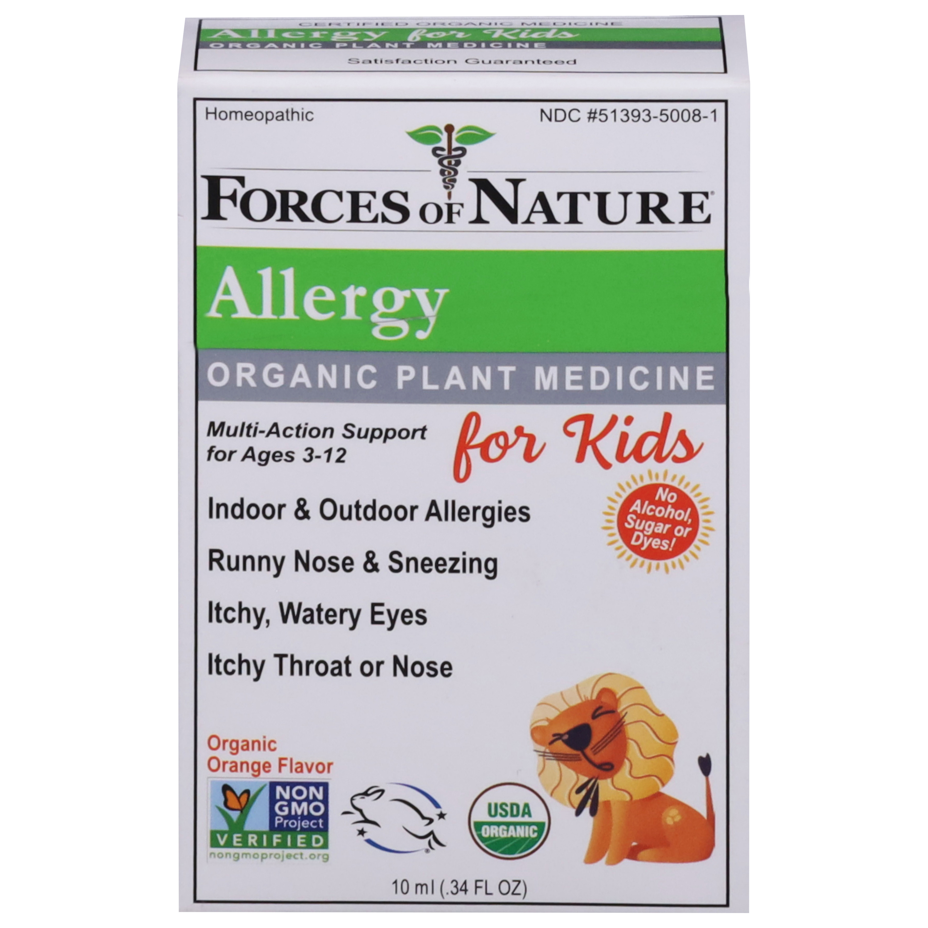 Forces of Nature Organic Plant Medicine Allergy for Kids