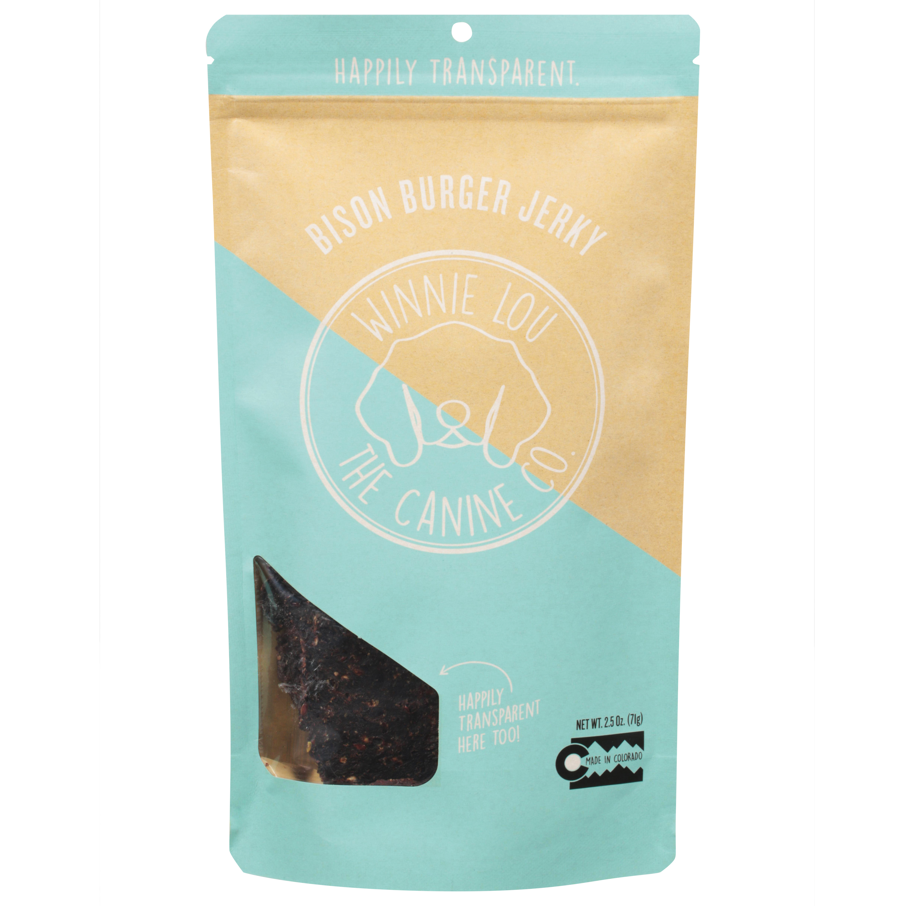 Winnie Lou Bison Burger Jerky Dog Food