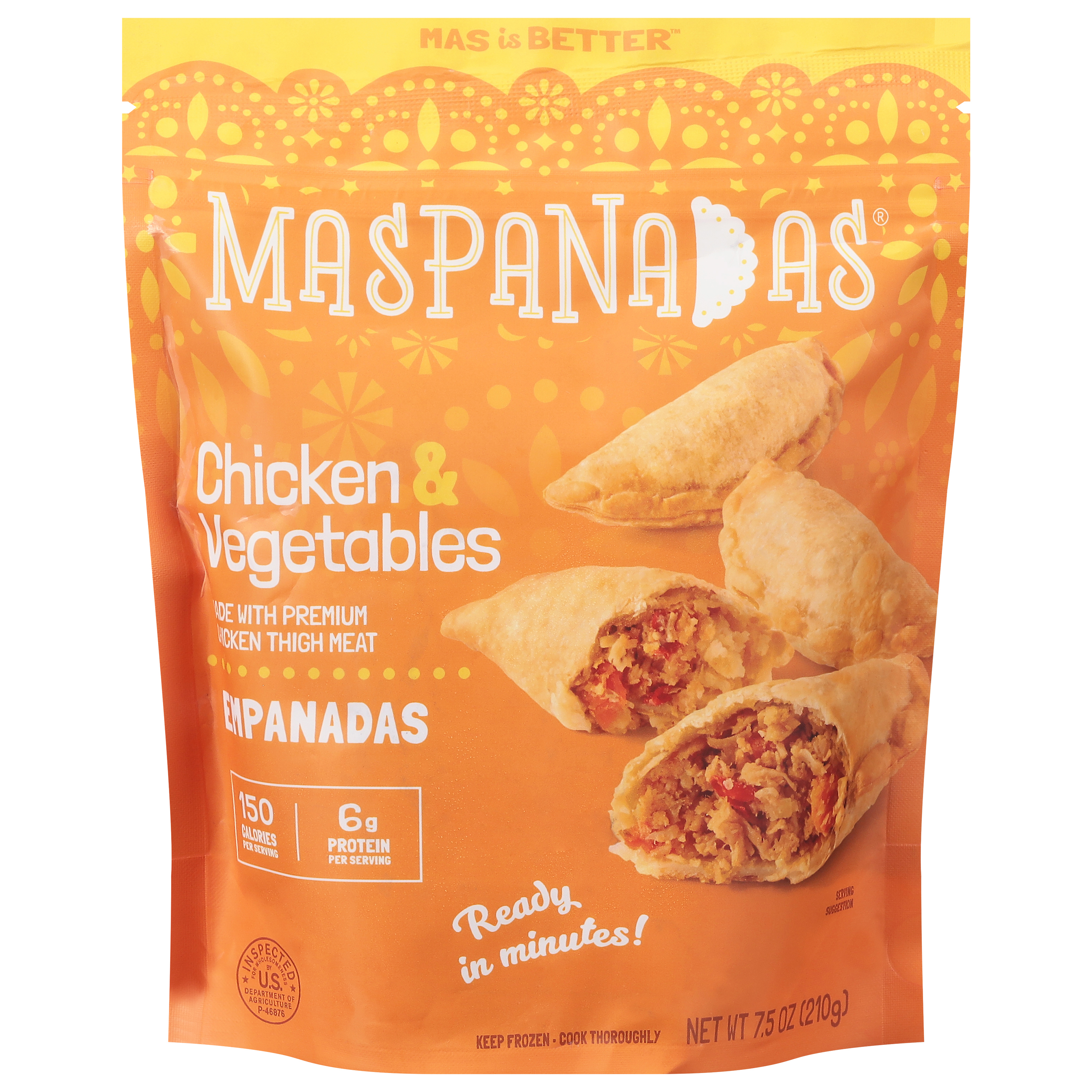 MasPanadas Chicken & Vegetables Empanadas