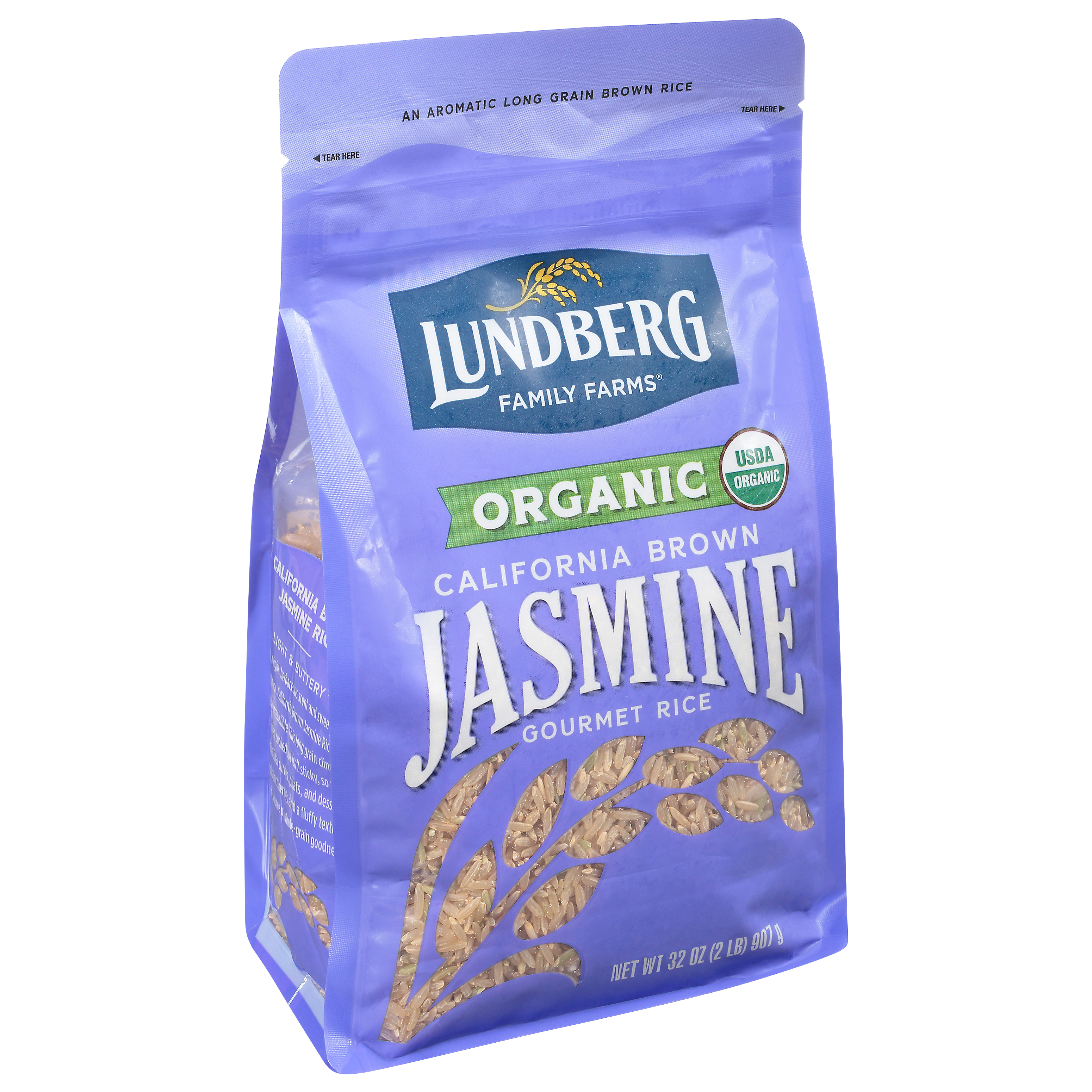 Lundberg Family Farms Jasmine California Brown Organic Gourmet Rice