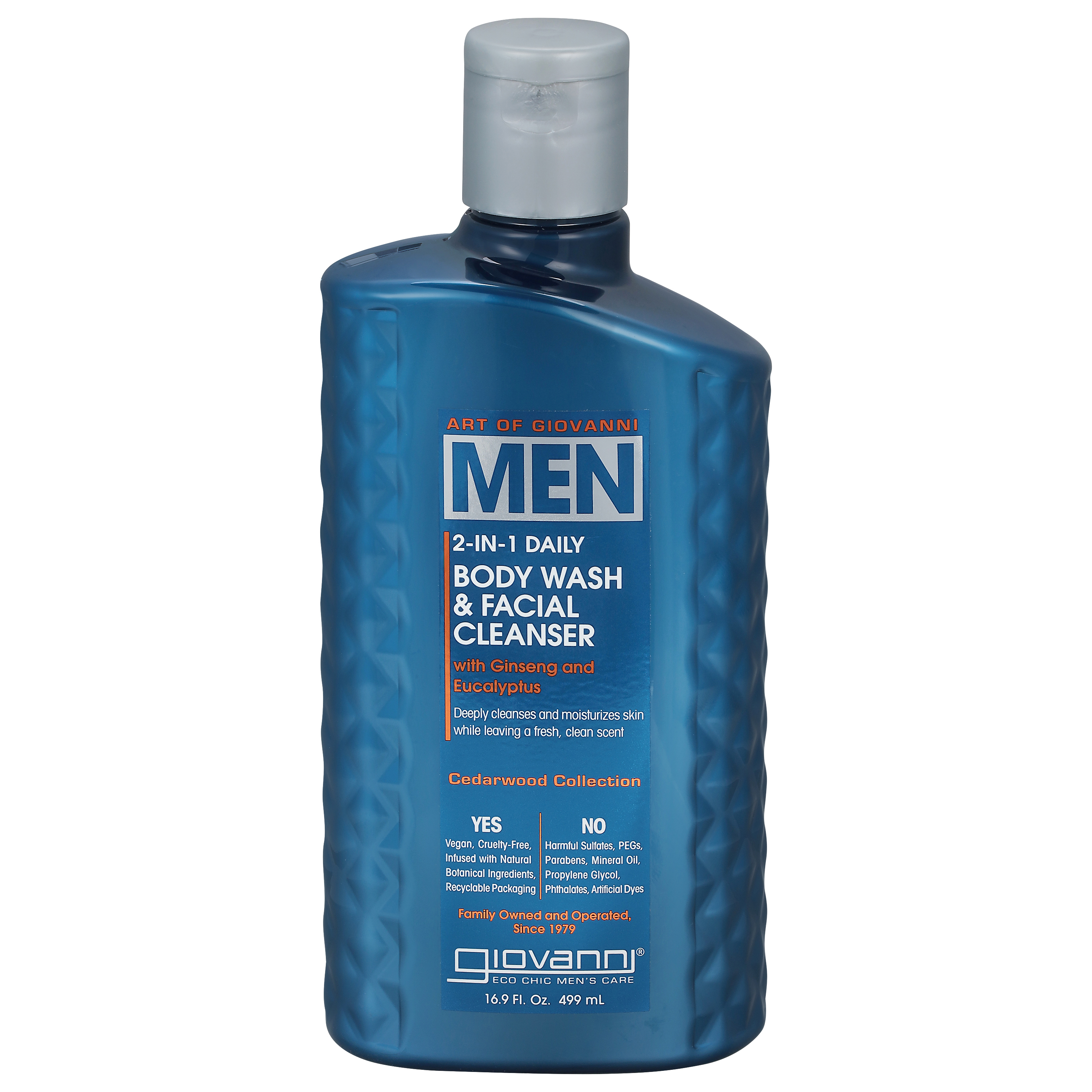 Giovanni Daily 2-in-1 Men Cedar Wood Collection Body Wash & Facial Cleanser