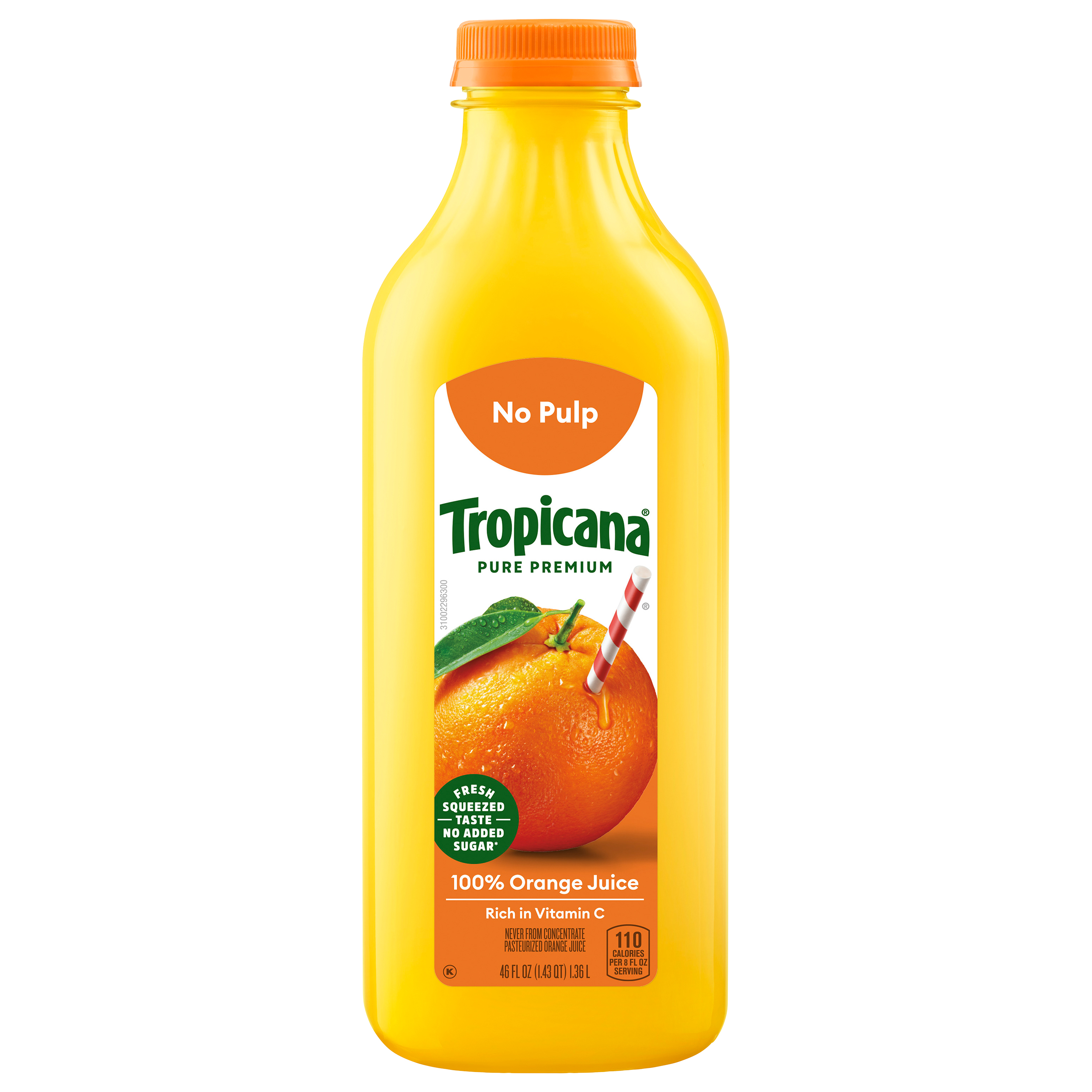 Tropicana Pure Premium Original No Pulp 100% Orange Juice,