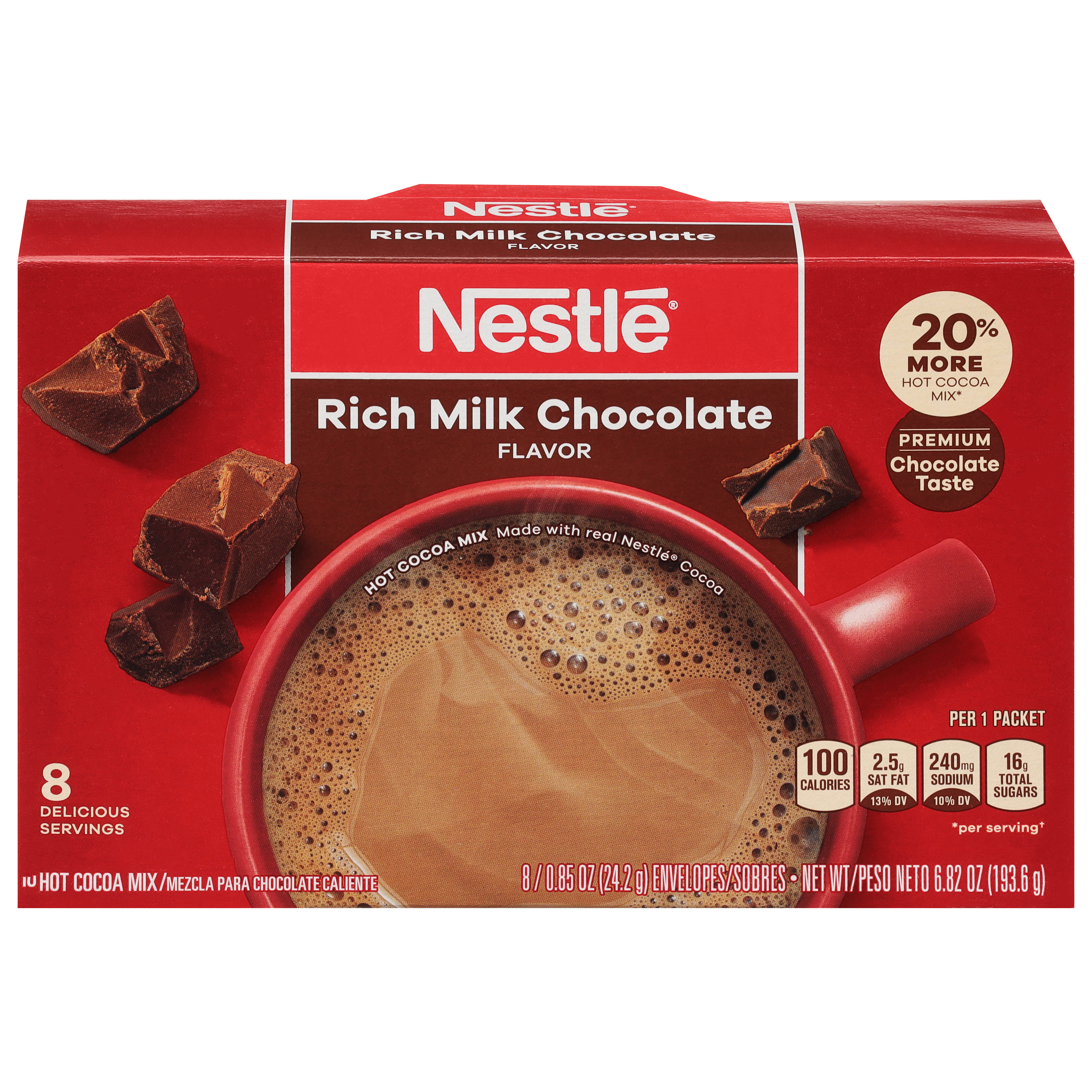 Nestle Hot Cocoa Mix 8 - 0.85 oz Envelopes