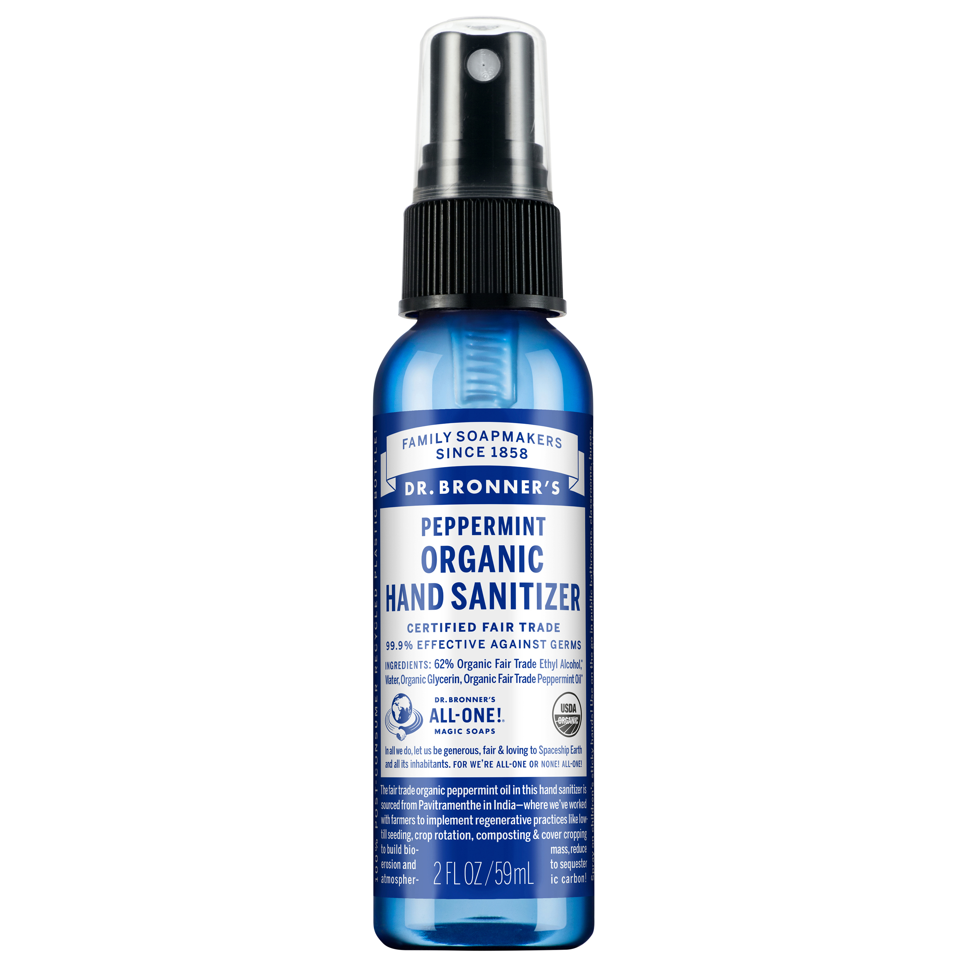 Dr. Bronner's Organic Hand Sanitizer - Peppermint