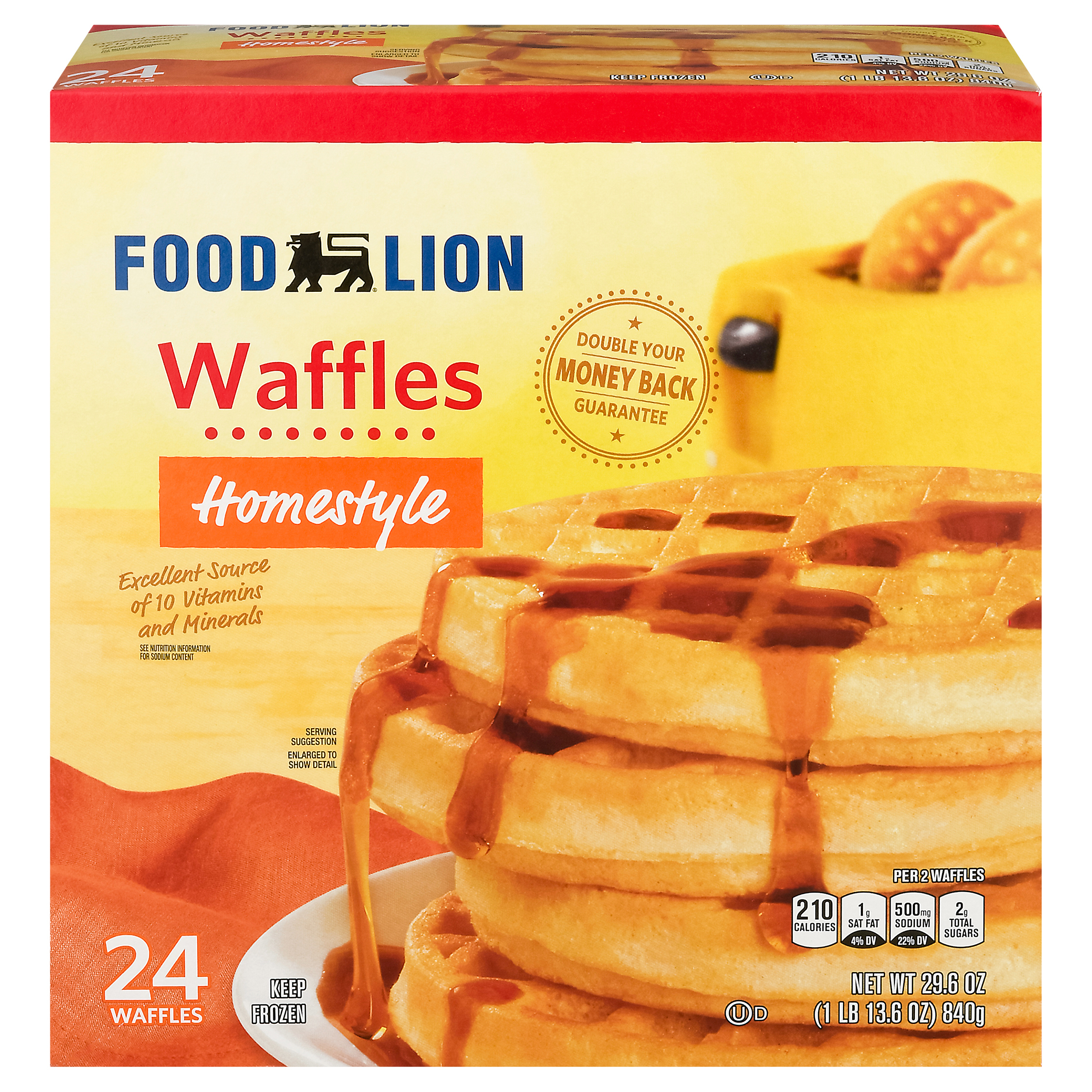 Food Lion Homestyle Waffles 24 ea