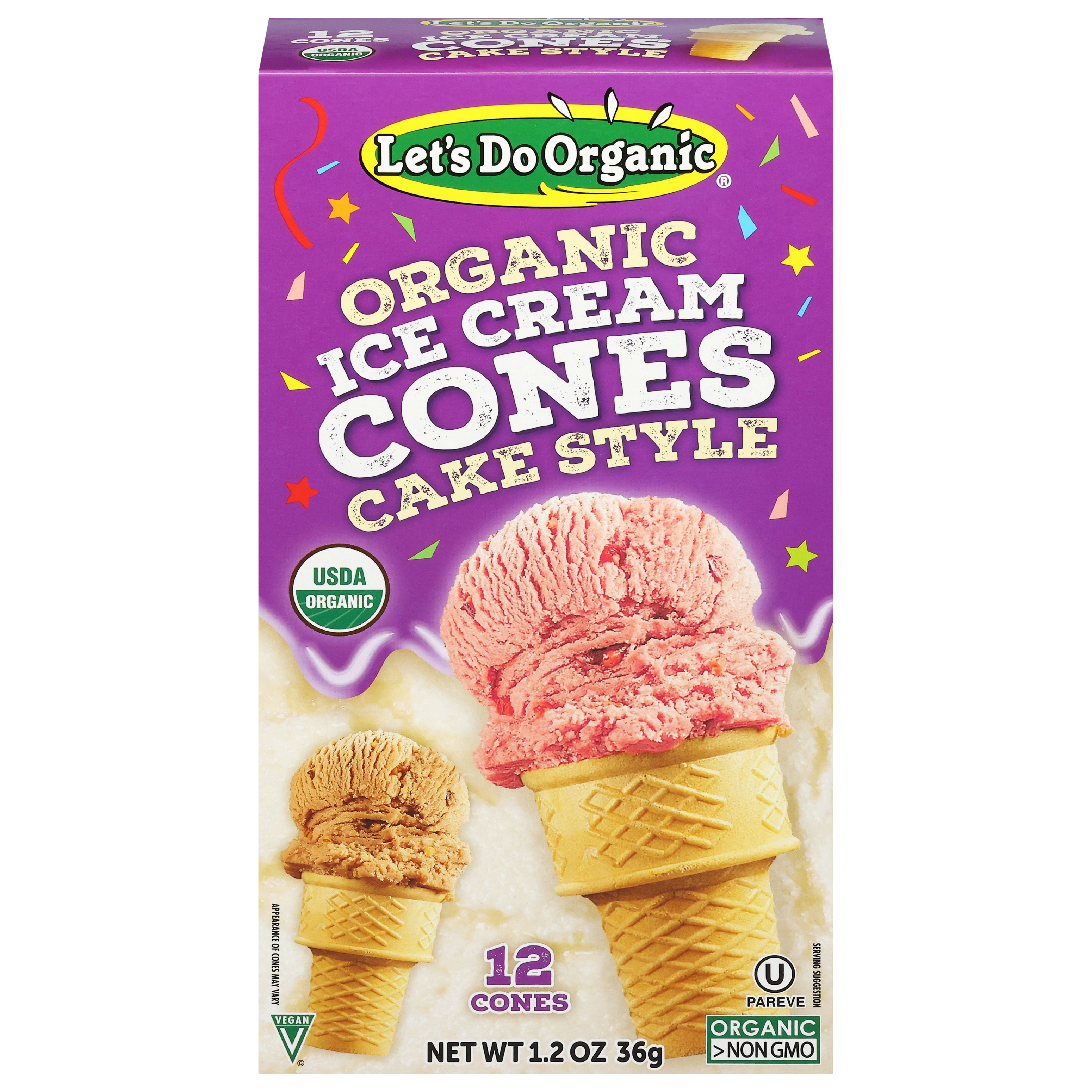 Let's Do Organic Organic Cake Style Ice Cream Cones