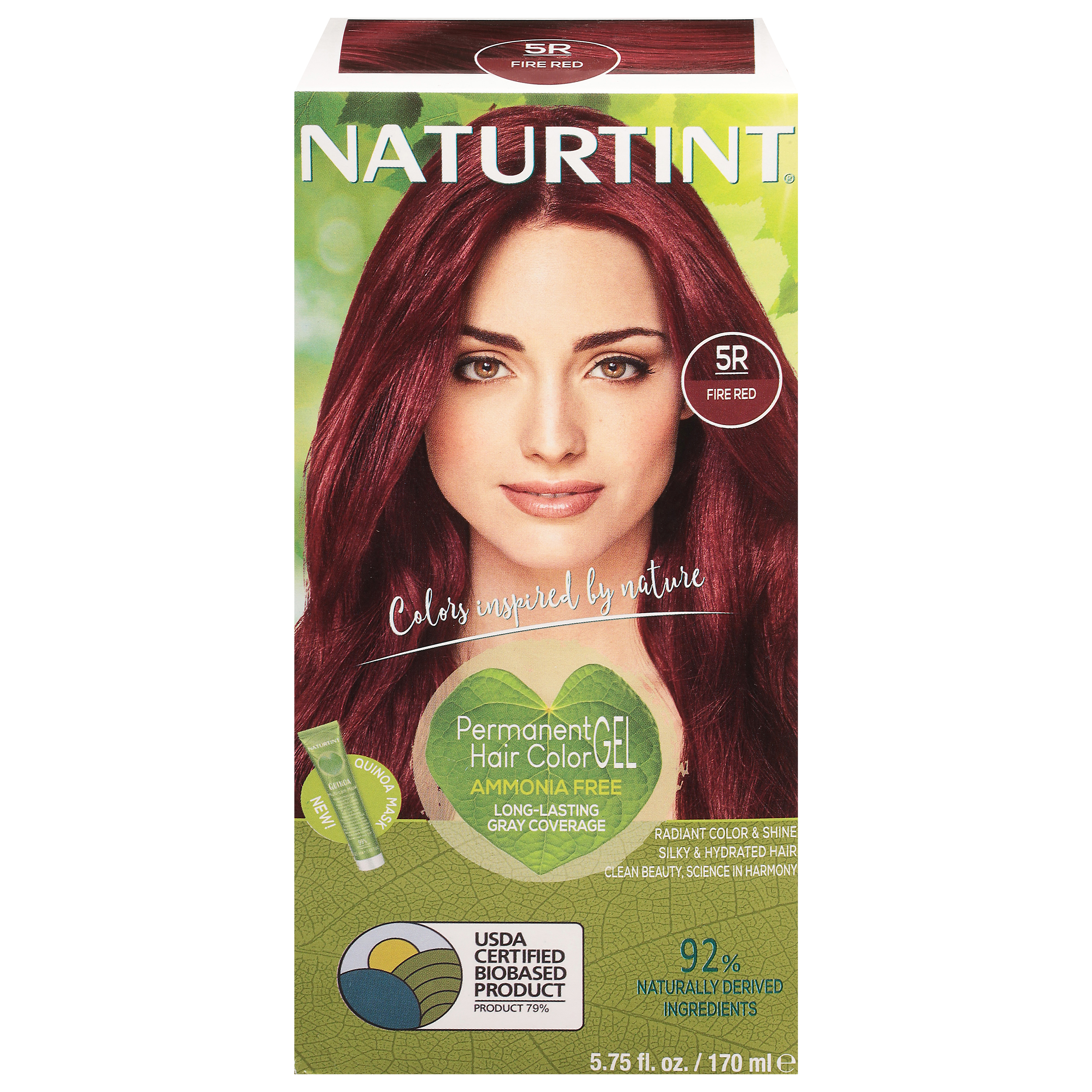 Naturtint Fire Red 5R Ammonia Free Permanent Hair Color Gel