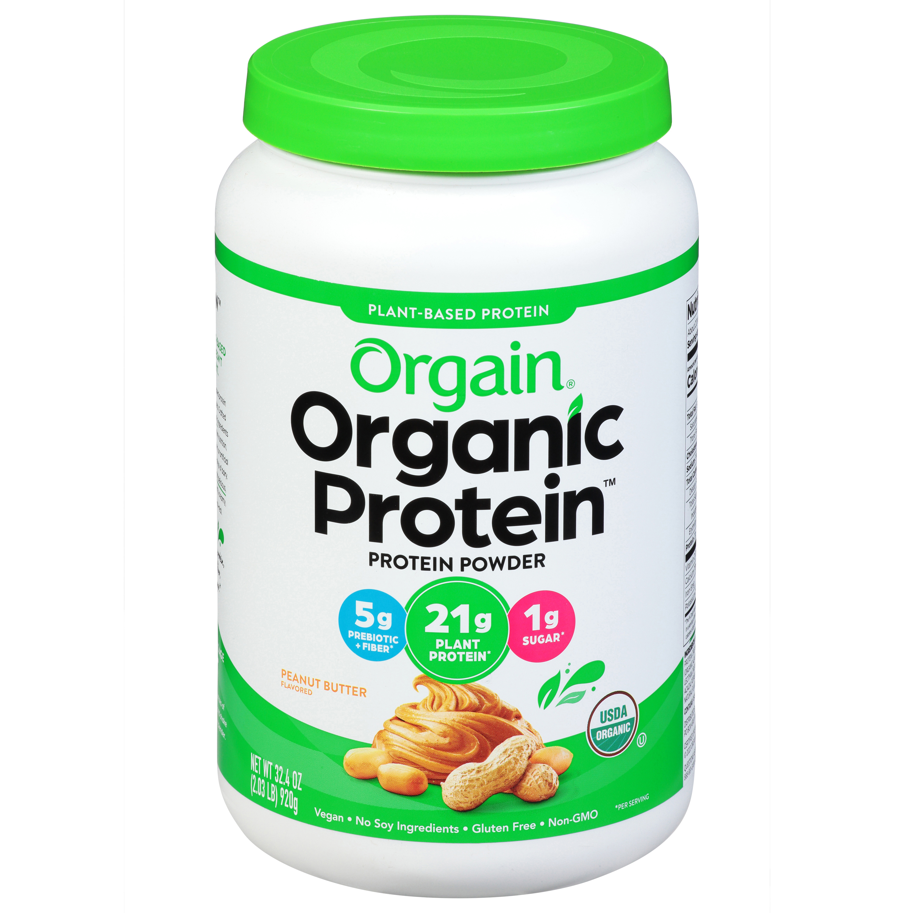 Orgain Organic Protein Peanut Butter Flavored Protein Powder