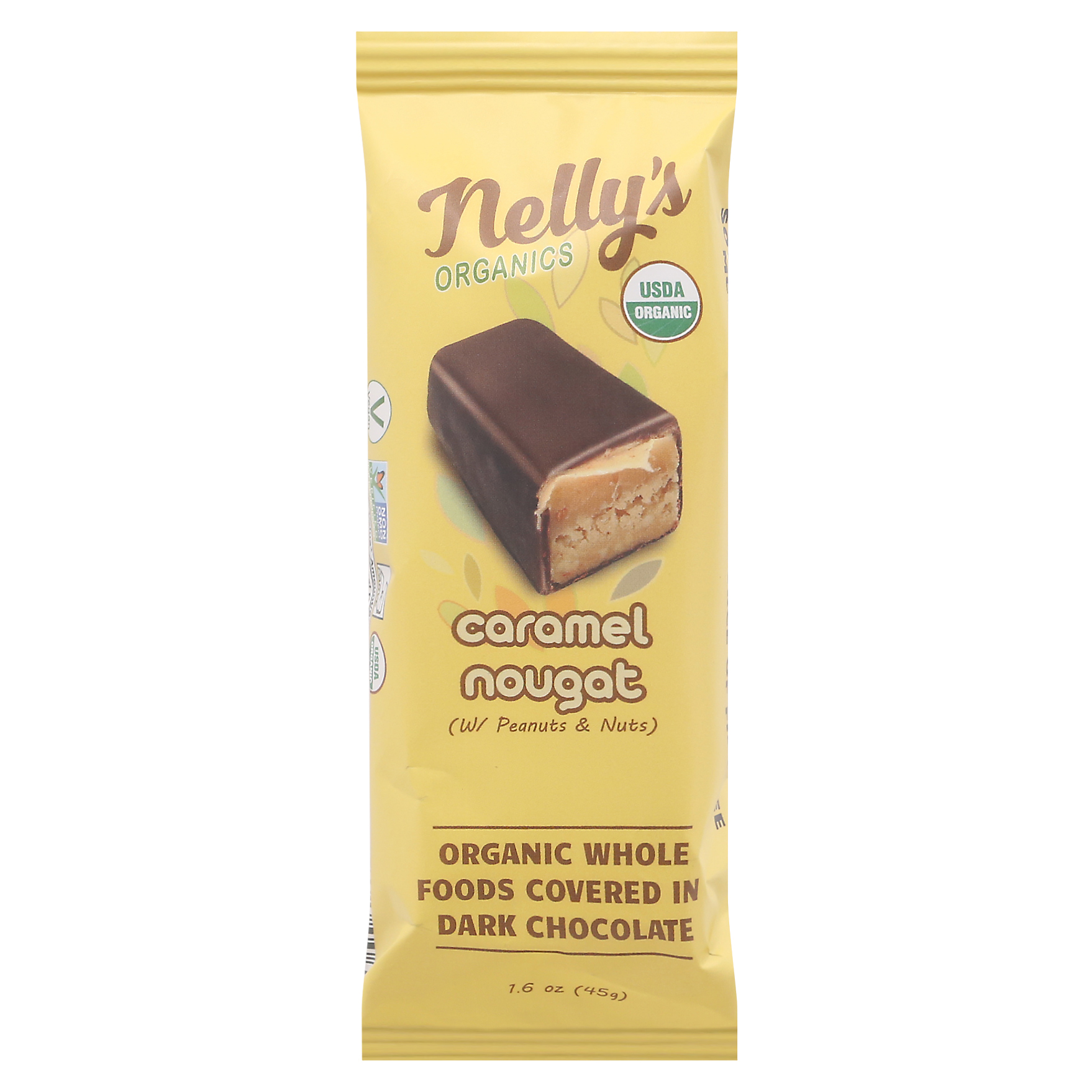 Nelly's Organics Organic Caramel Nougat Bars