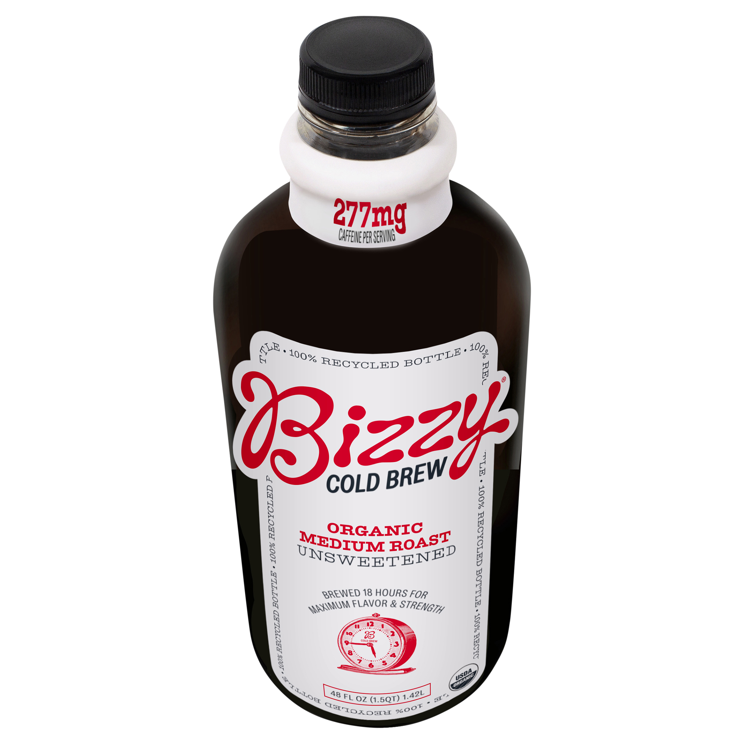 Bizzy Ready-to-Drink 48 oz. Cold Brew Coffee - Organic Medium Roast