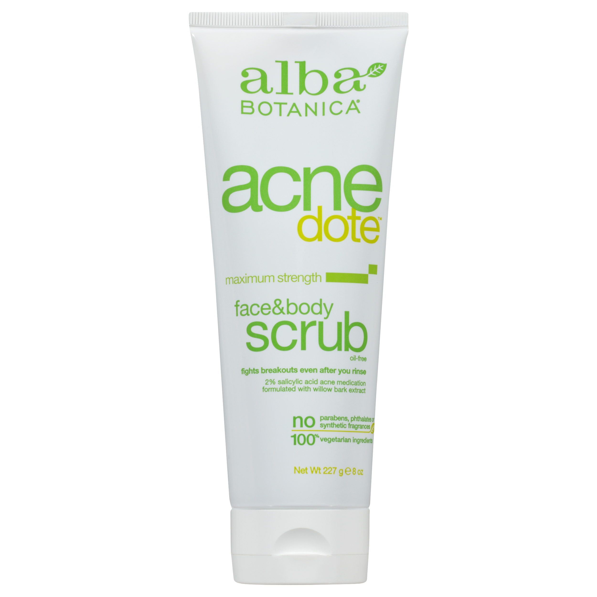 Alba Botanica® Acnedote® Maximum Strength Face & Body Scrub 8 oz. Tube