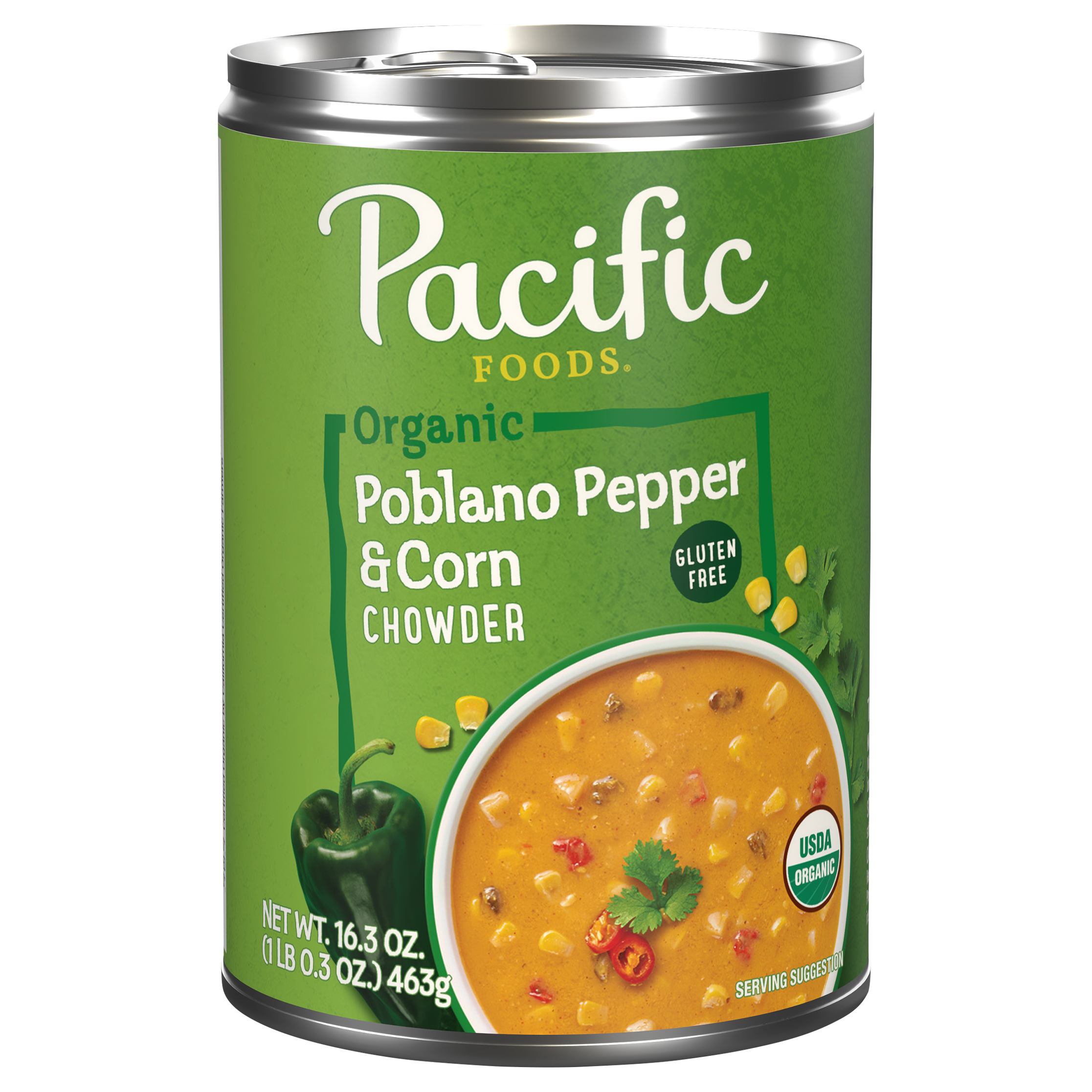 Pacific Foods Organic Poblano Pepper & Corn Chowder