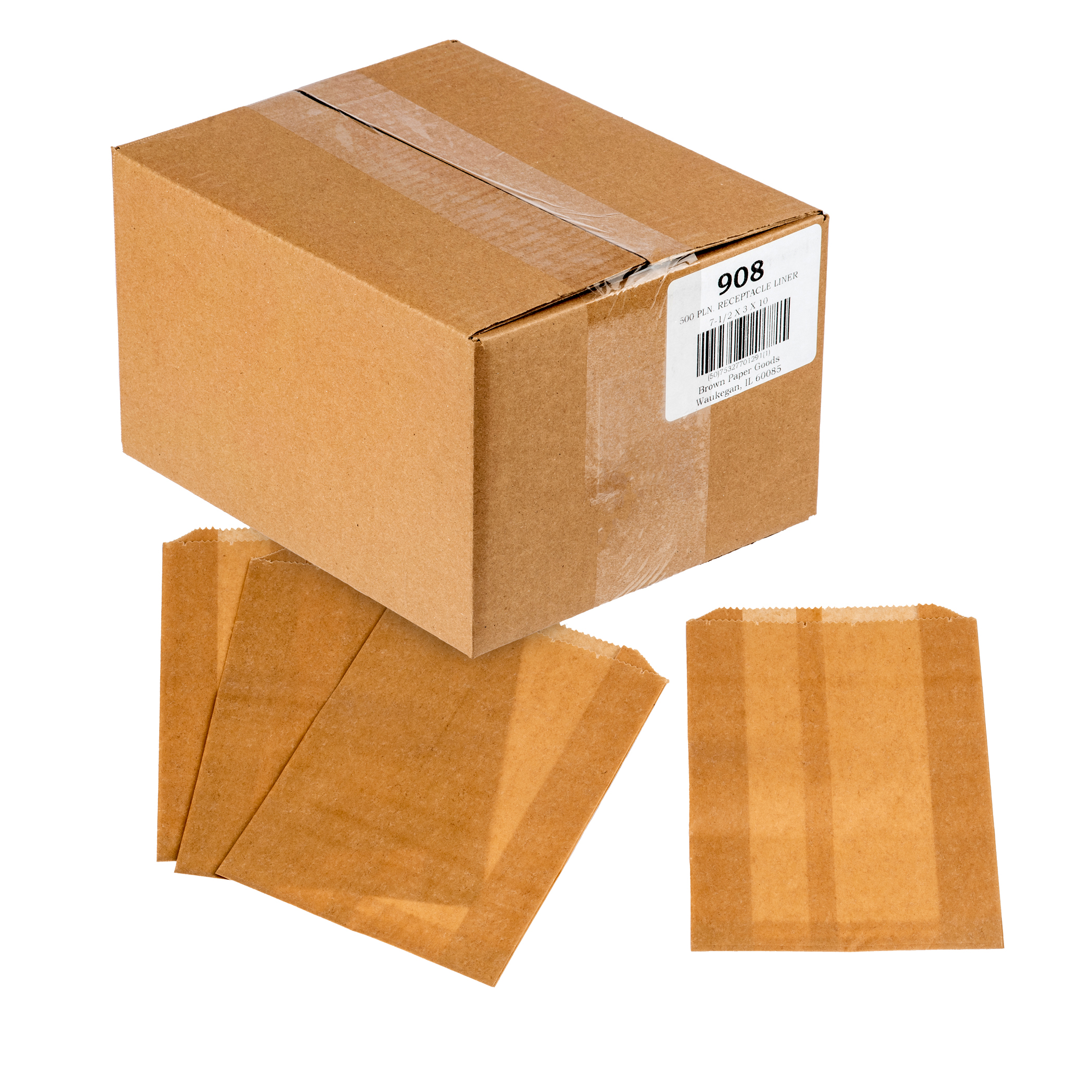 Sanitary Receptacle LinerNatural 500/cs