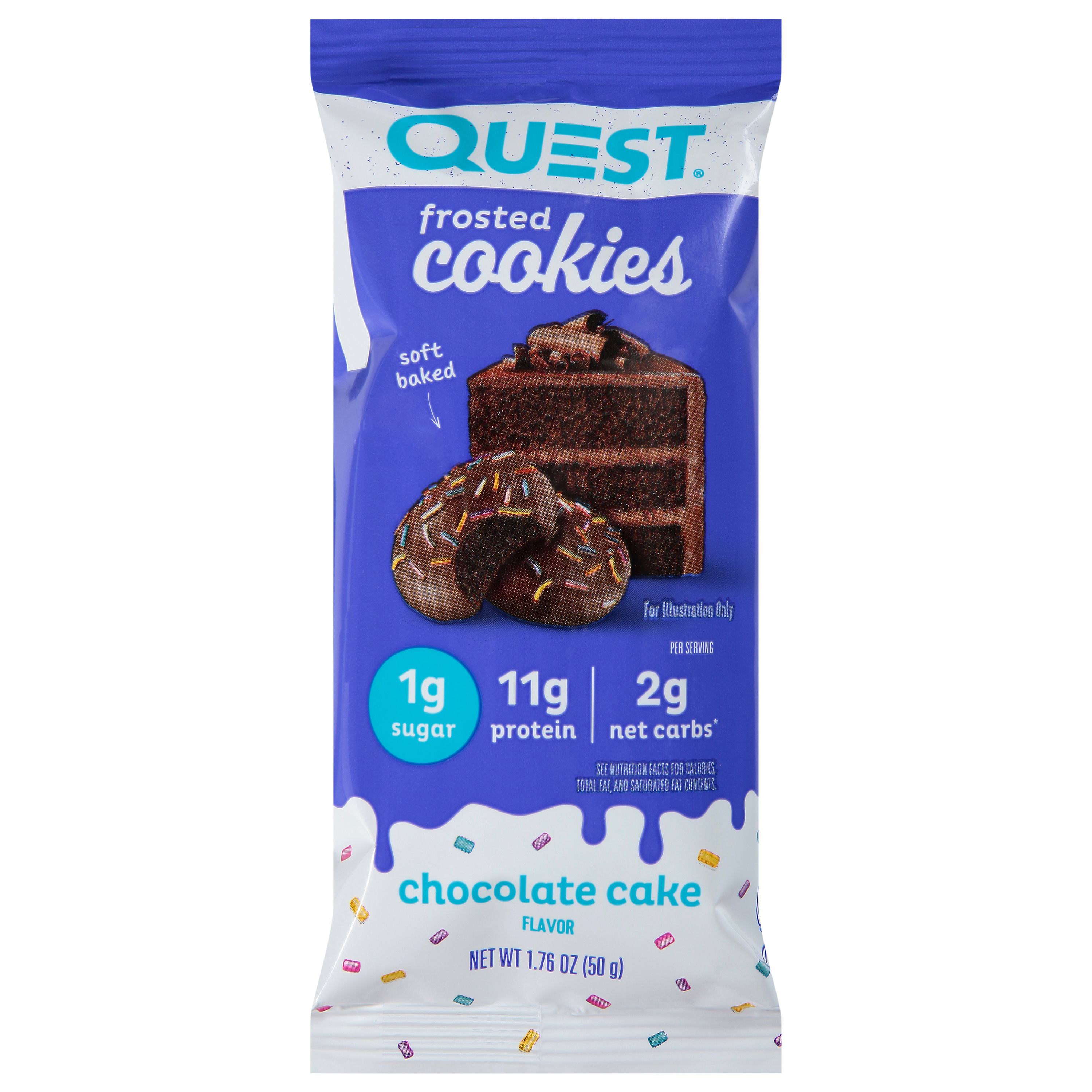 Quest Frosted Chocolate Cake Flavor Protein Cookie