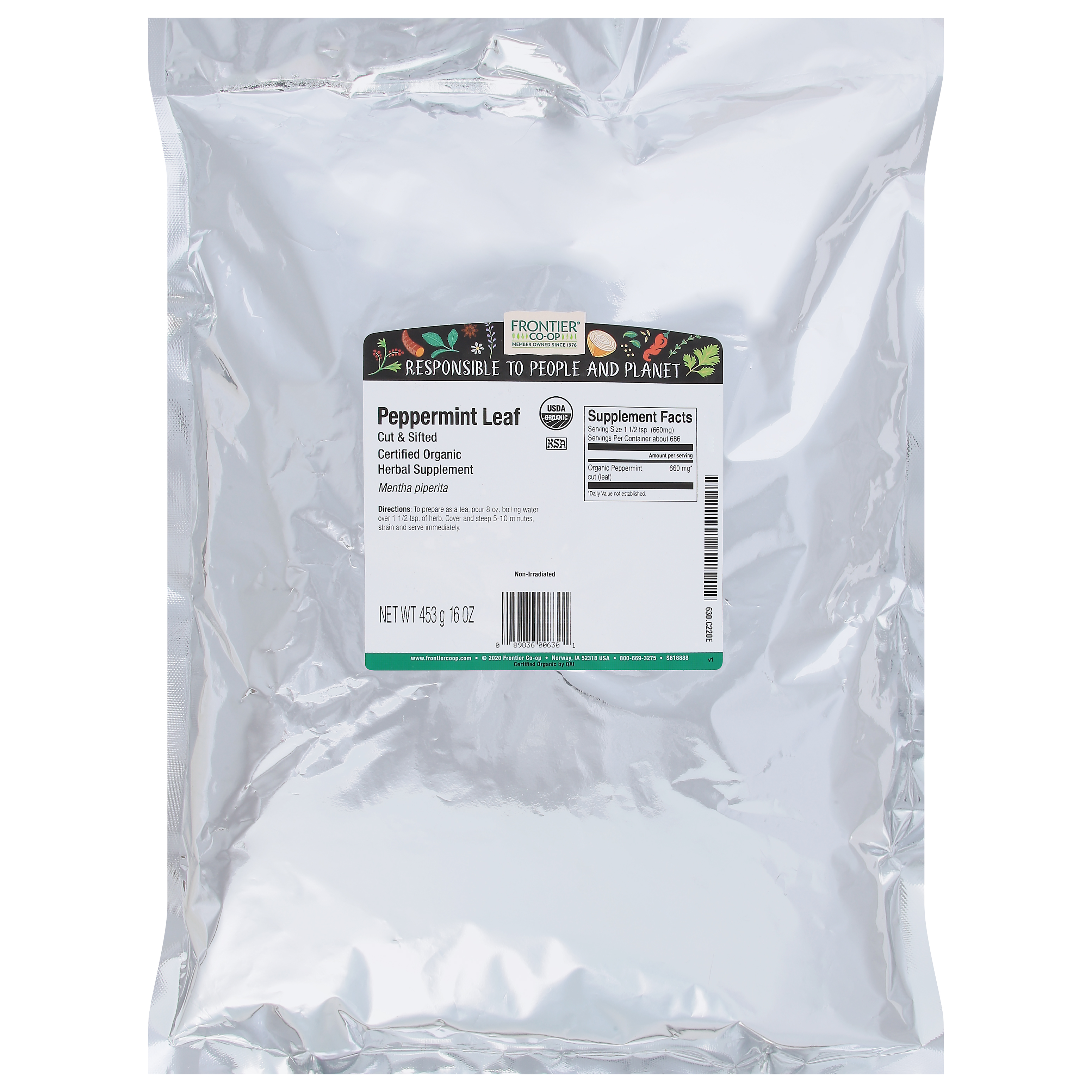 Frontier Co-op Cut & Sifted Peppermint Leaf