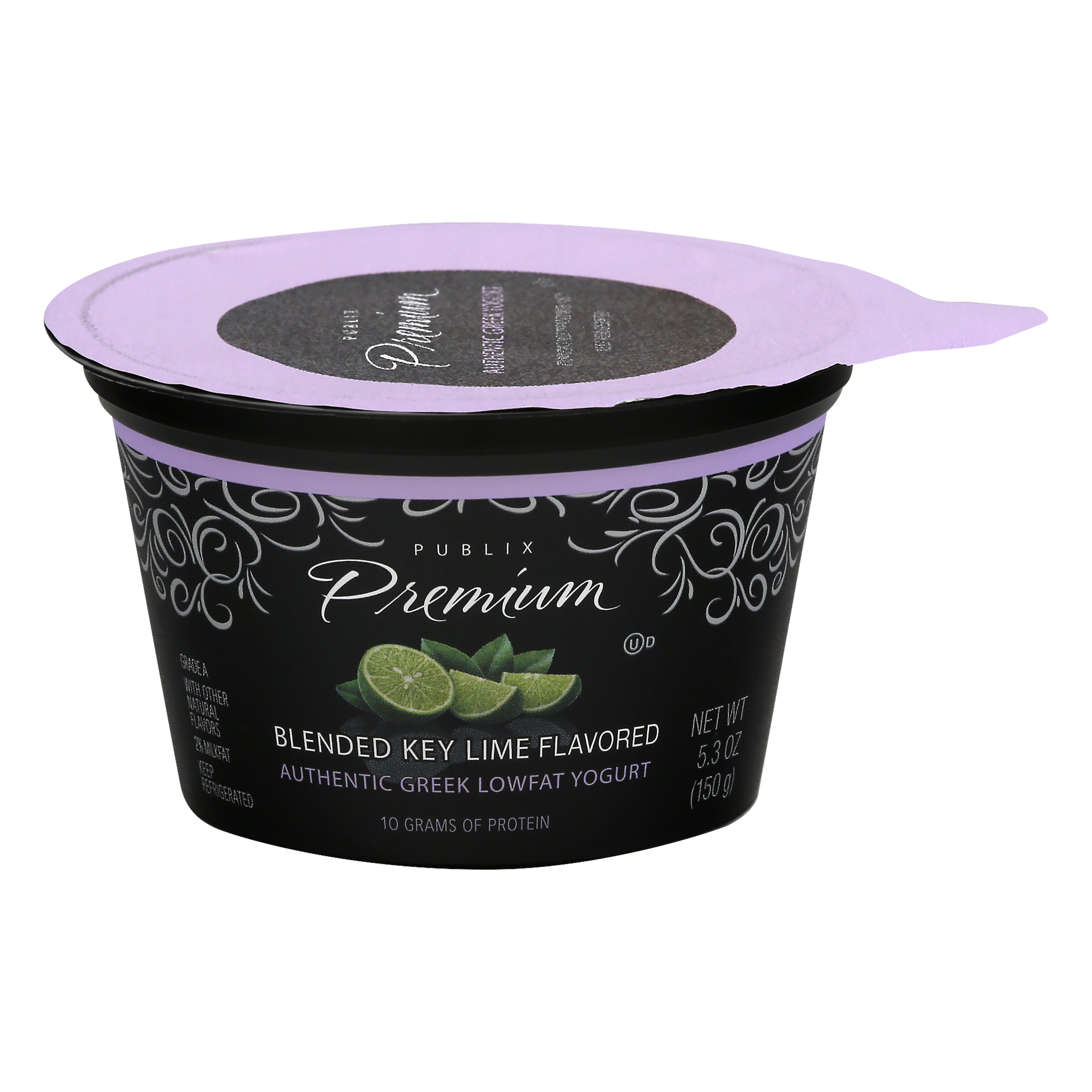 Publix Premium Lowfat Blended Authentic Greek Key Lime Flavored Yogurt