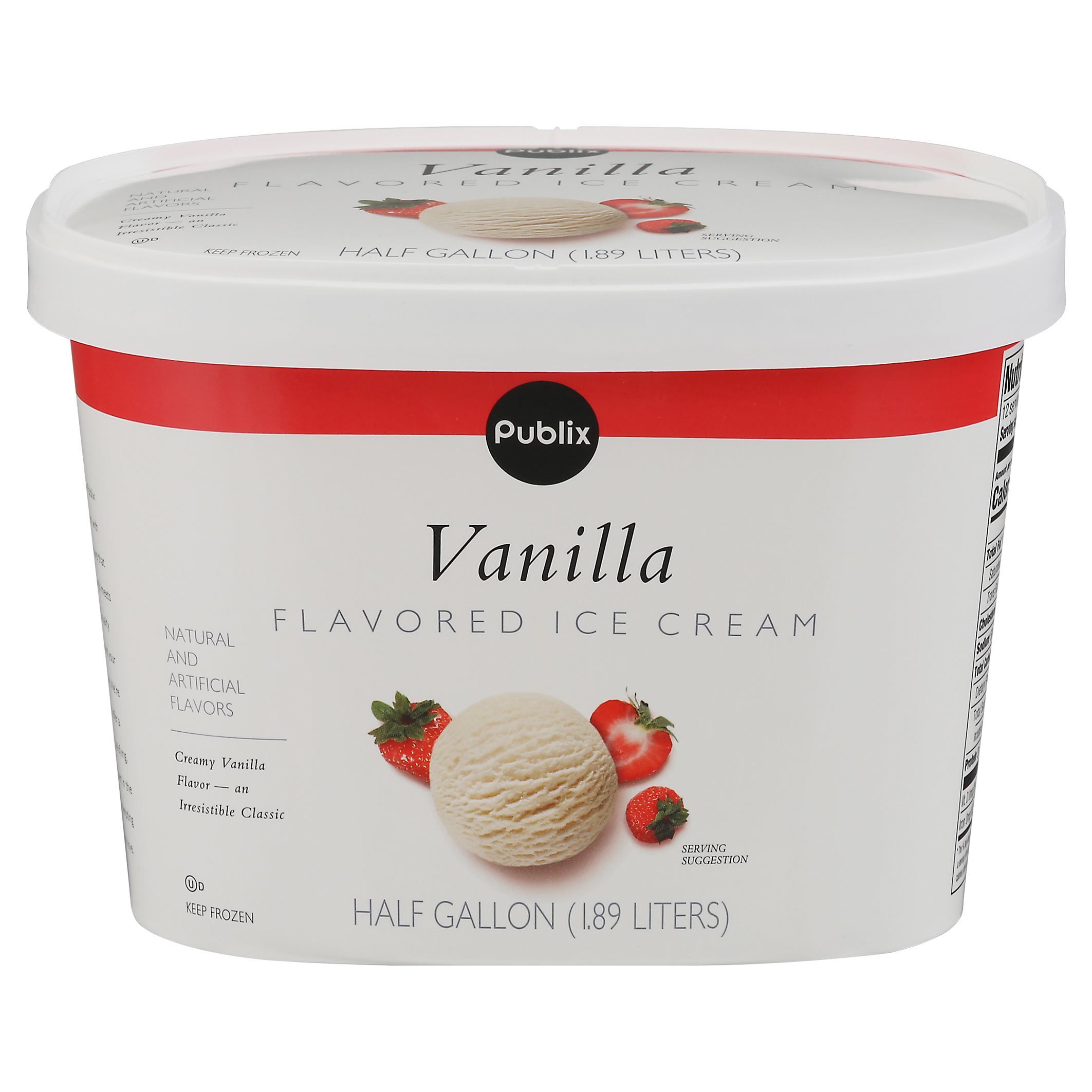 Publix Vanilla Ice Cream 0.5 gl