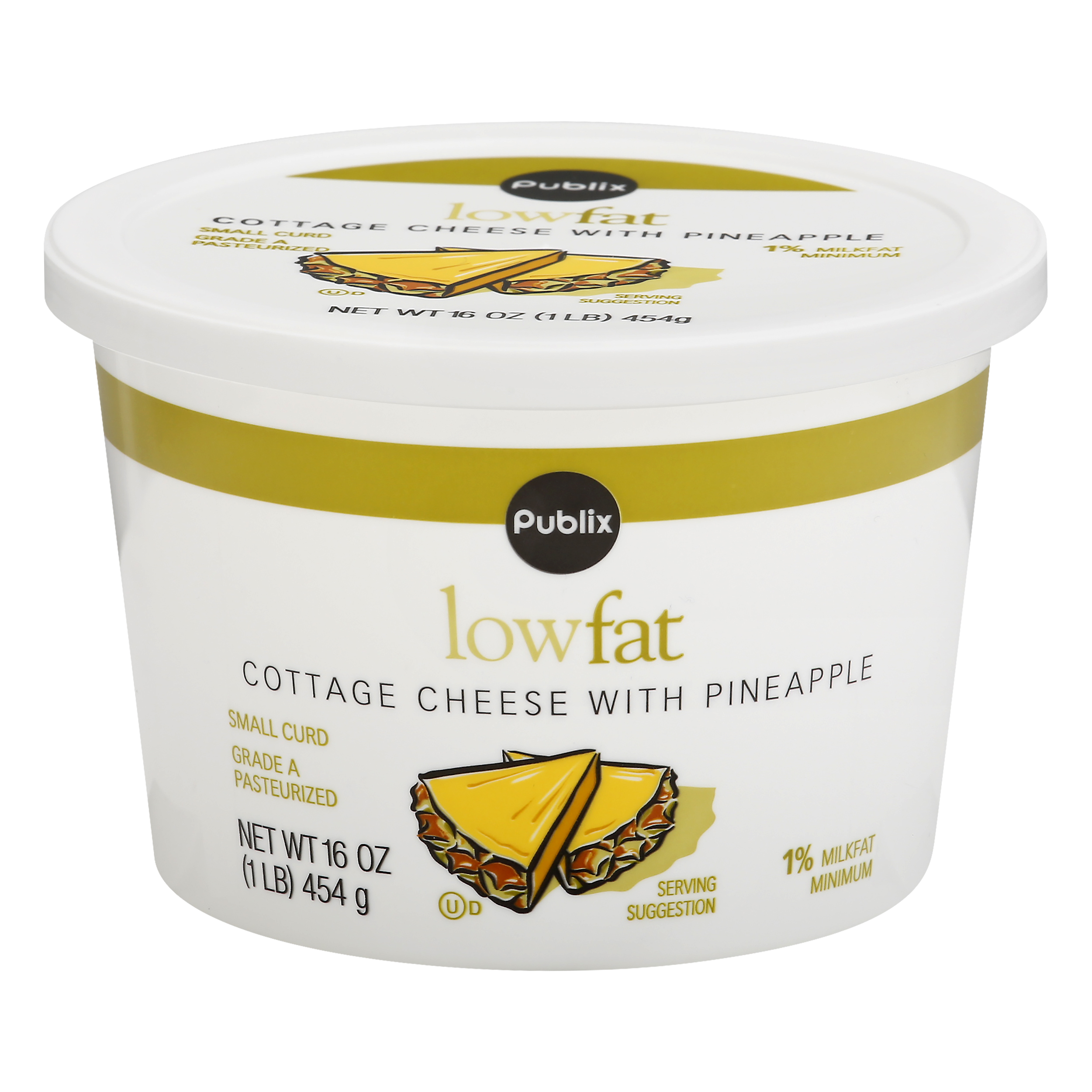 Publix Low Fat Small Curd Pineapple Cottage Cheese 16.0 oz CUP\TUB