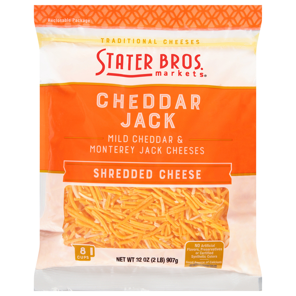Stater Bros. Cheddar Jack Shredded Cheese 32 oz