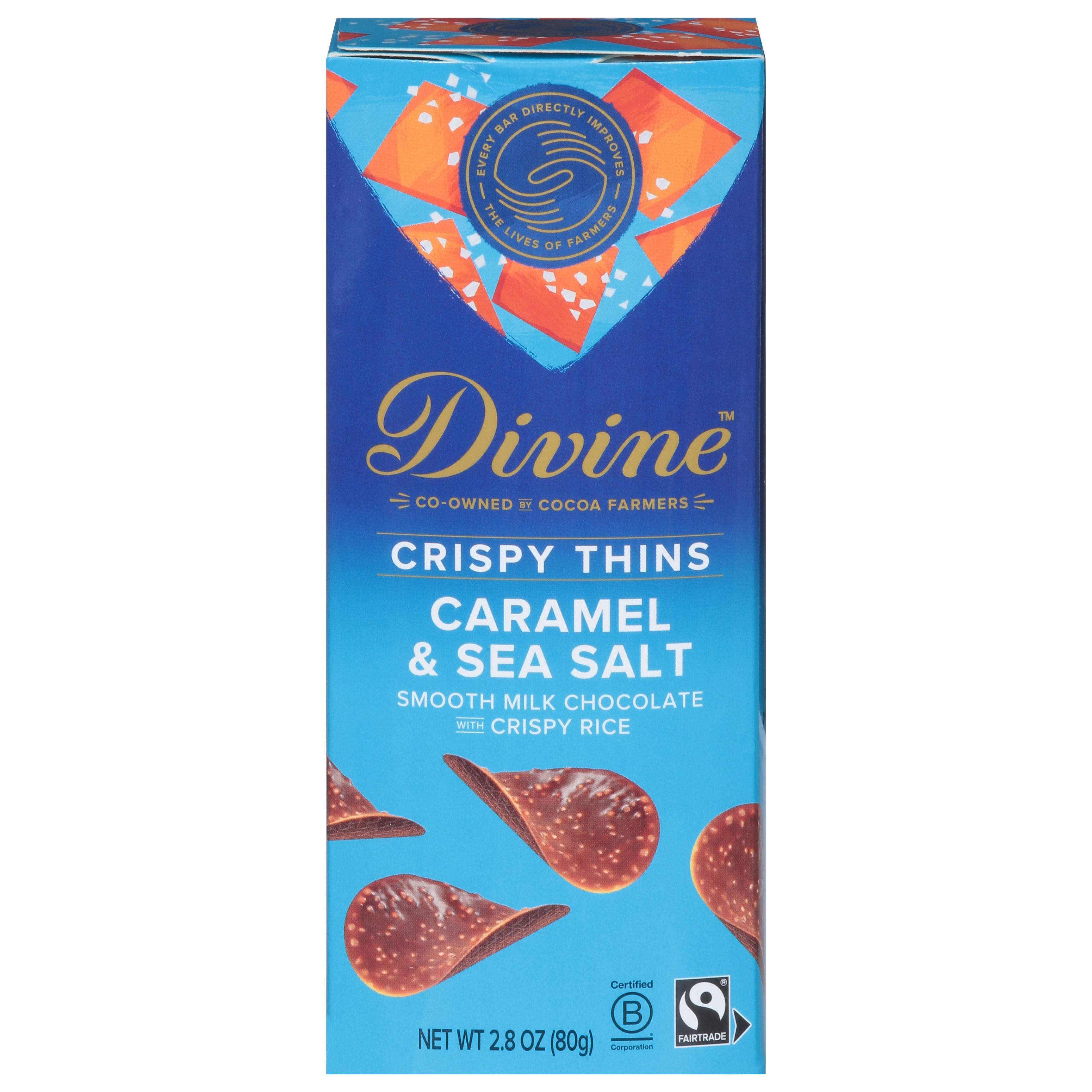 Divine Caramel & Sea Salt Crispy Thins