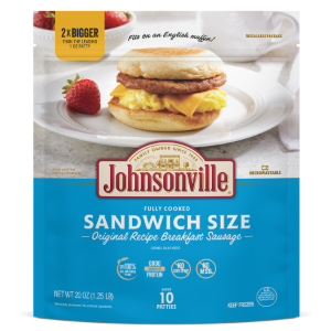 Johnsonville Breakfast Sausage, Original Recipe, Sandwich Size, 20 Ounce