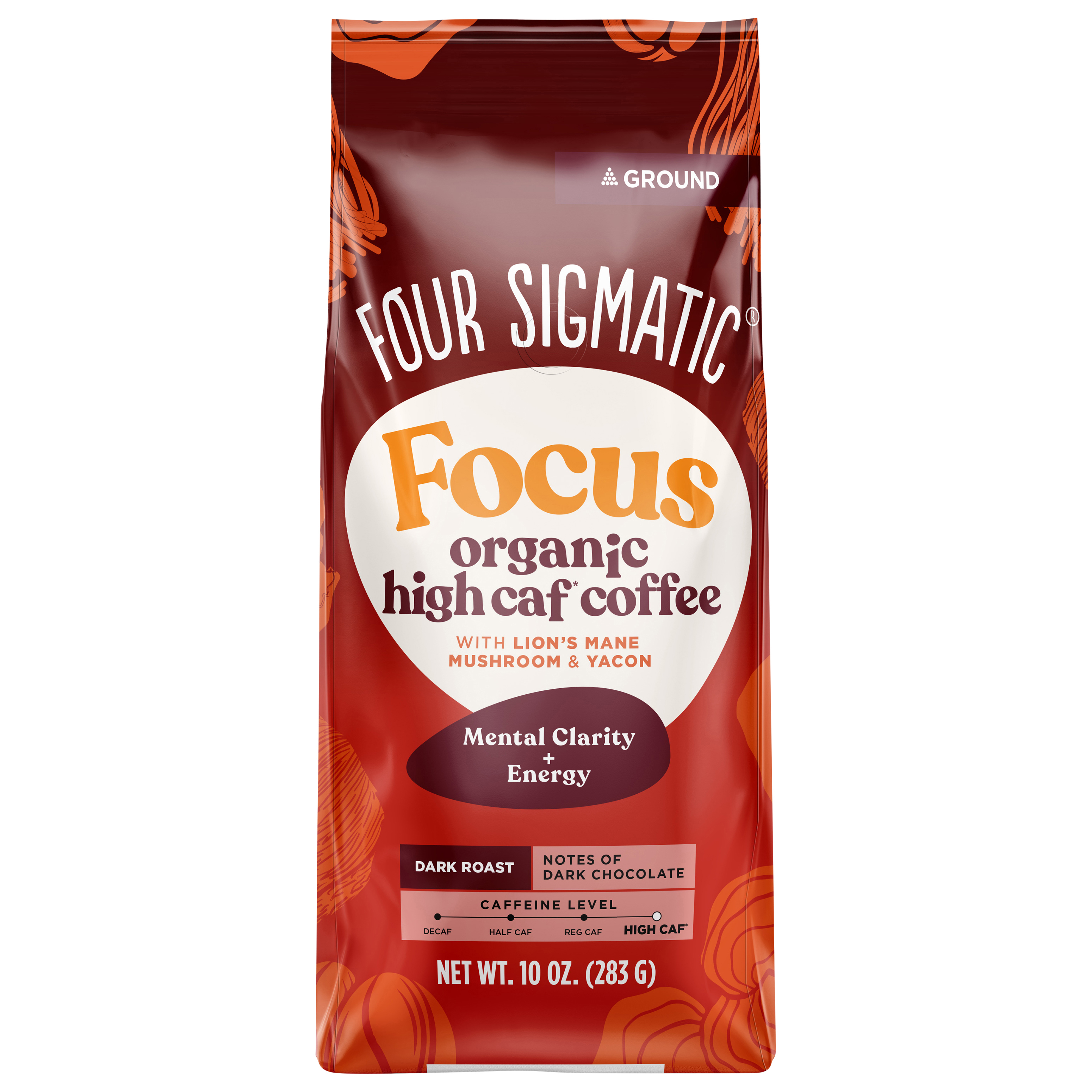 Focus High Caffeine Organic Dark Roast Coffee