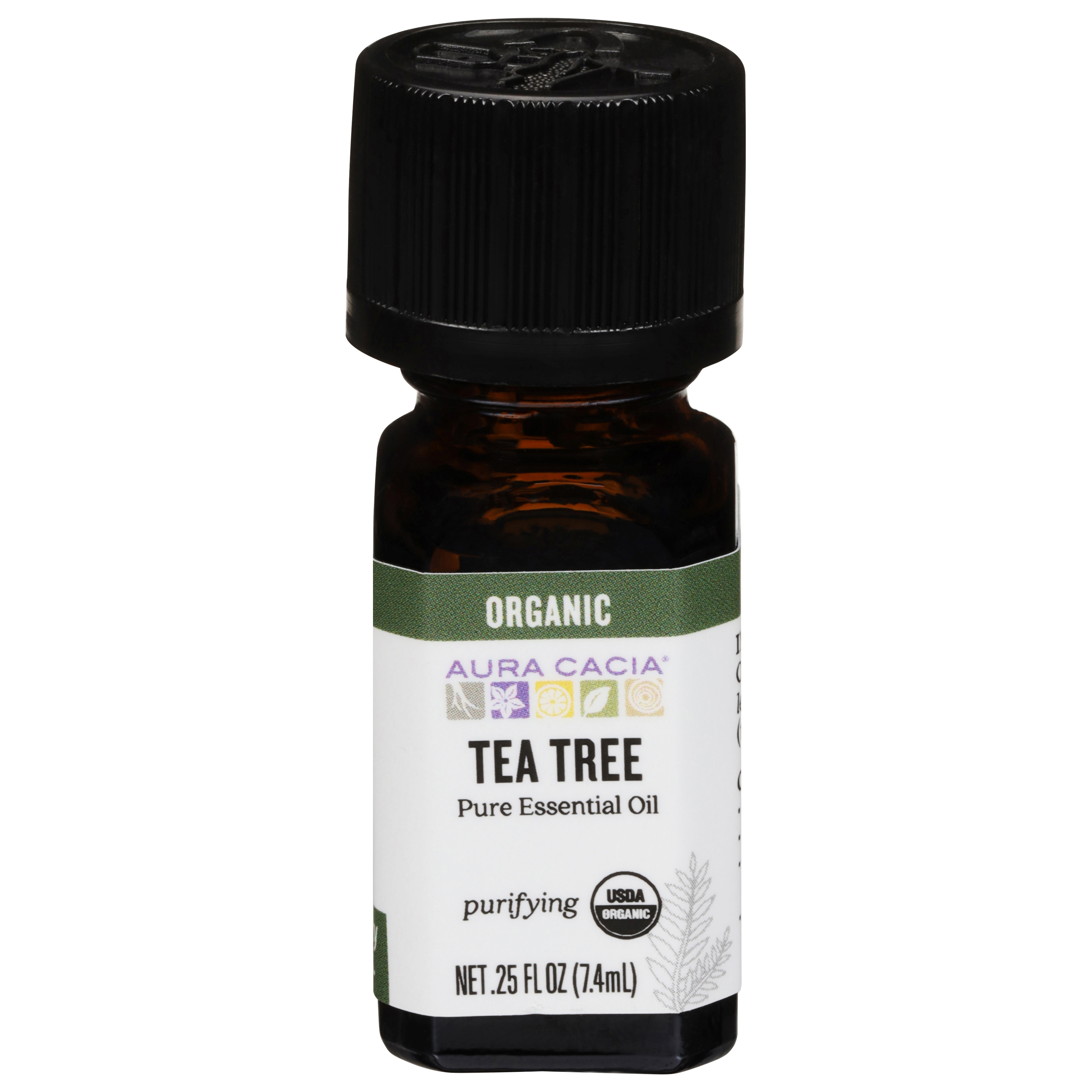 Aura Cacia Purifying Organic Tea Tree Pure Essential Oil