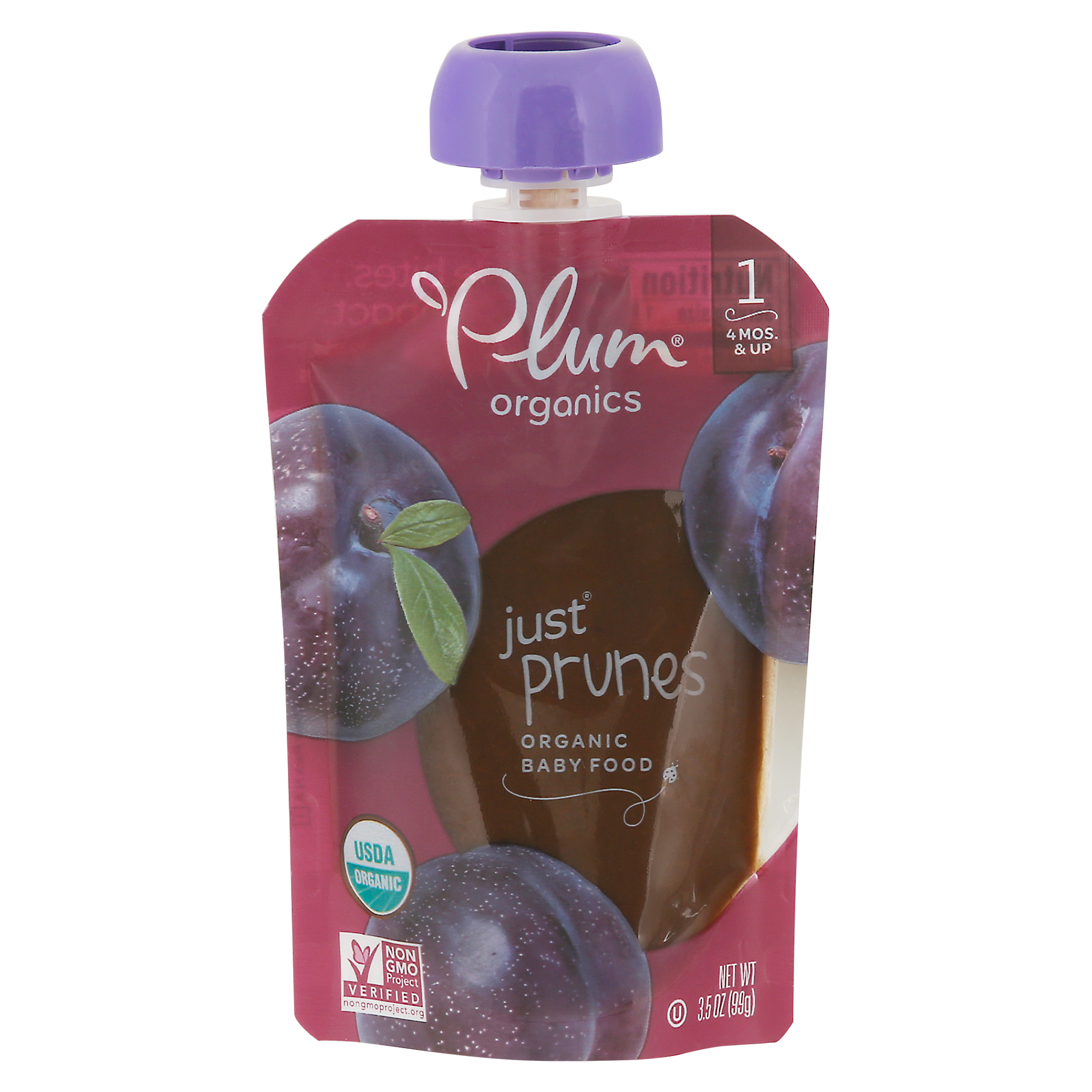 Plum Organics 1 (4 Mos. & Up) Just Prunes Baby Food