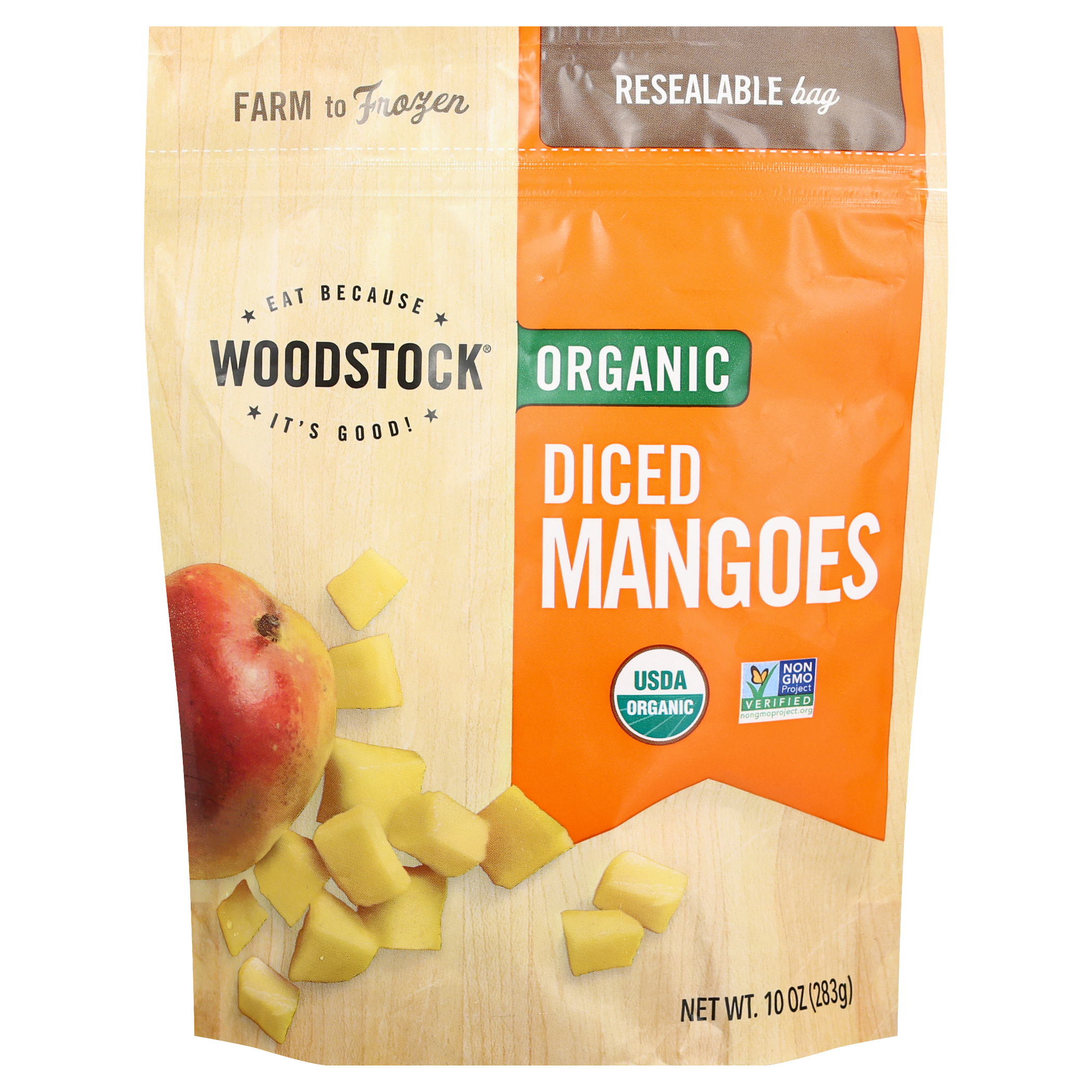 Woodstock Organic Diced Mangoes