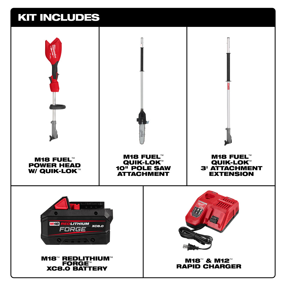 M18 FUEL™ Pole Saw w/ QUIK-LOK™ Kit