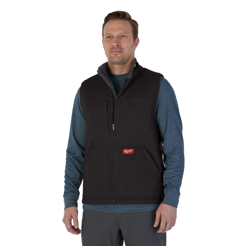 Product image for MILW 801B-2X Sherpa-Lined Vest - Bl