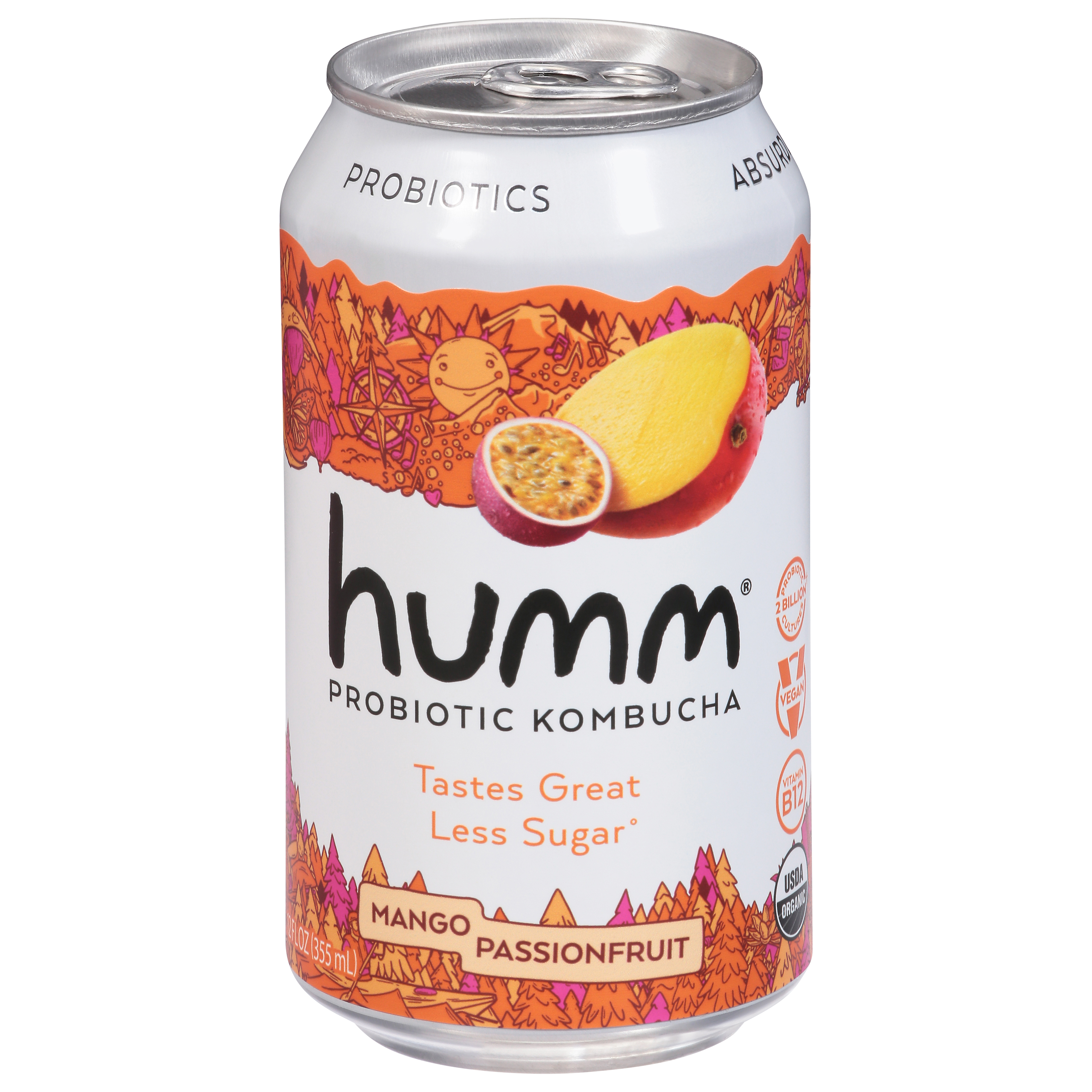Humm Probiotic Mango Passionfruit Kombucha