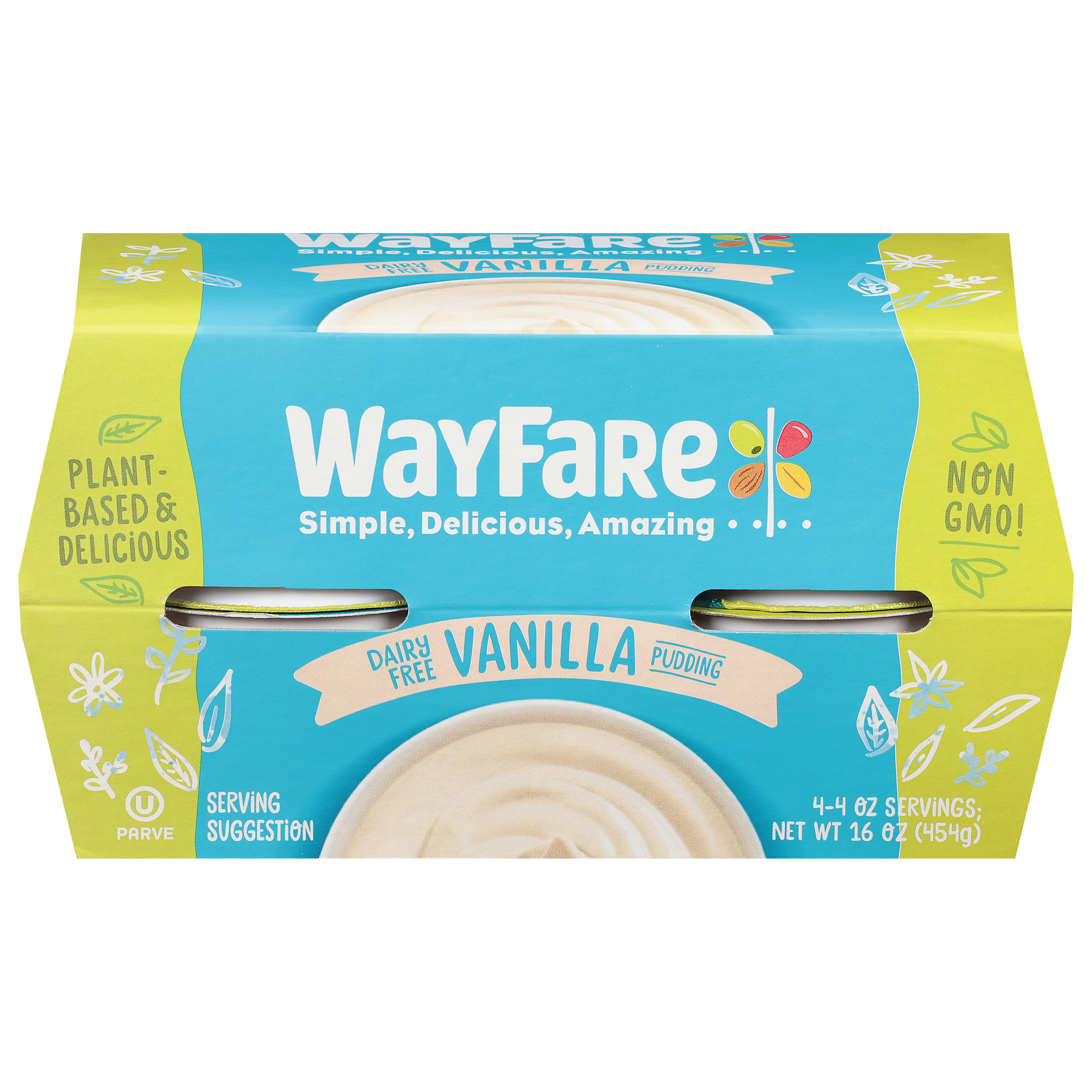 WayFare Dairy Free Vanilla Pudding 4 - 4 oz Cups