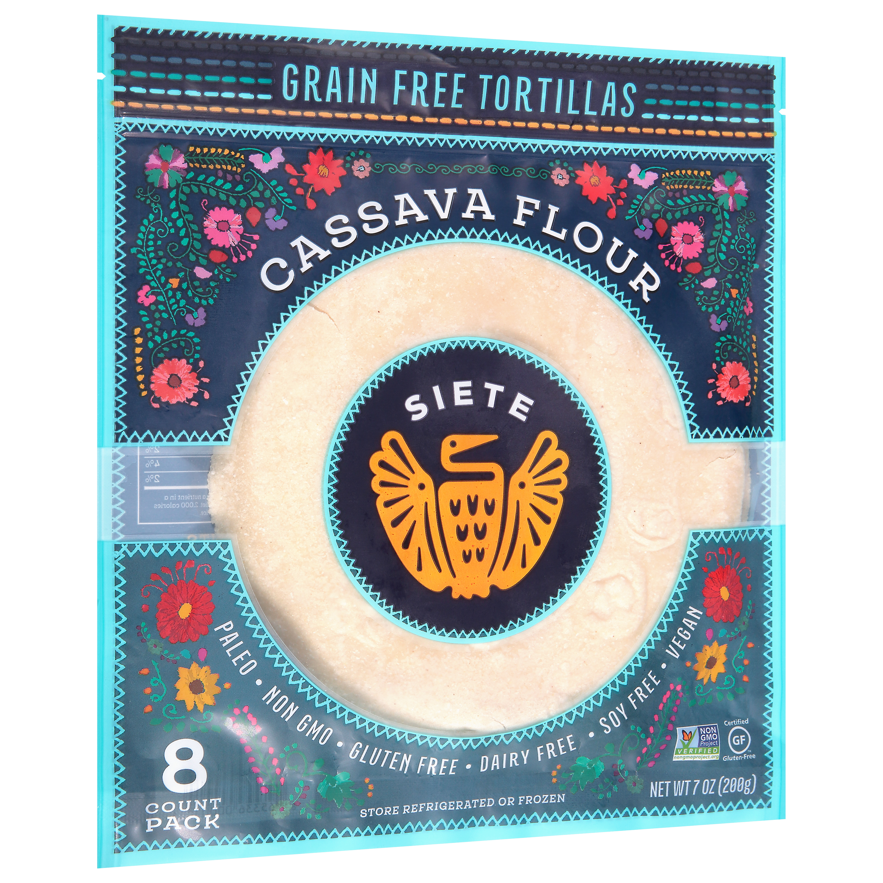 Siete 8 Pack Grain Free Cassava Flour Tortillas