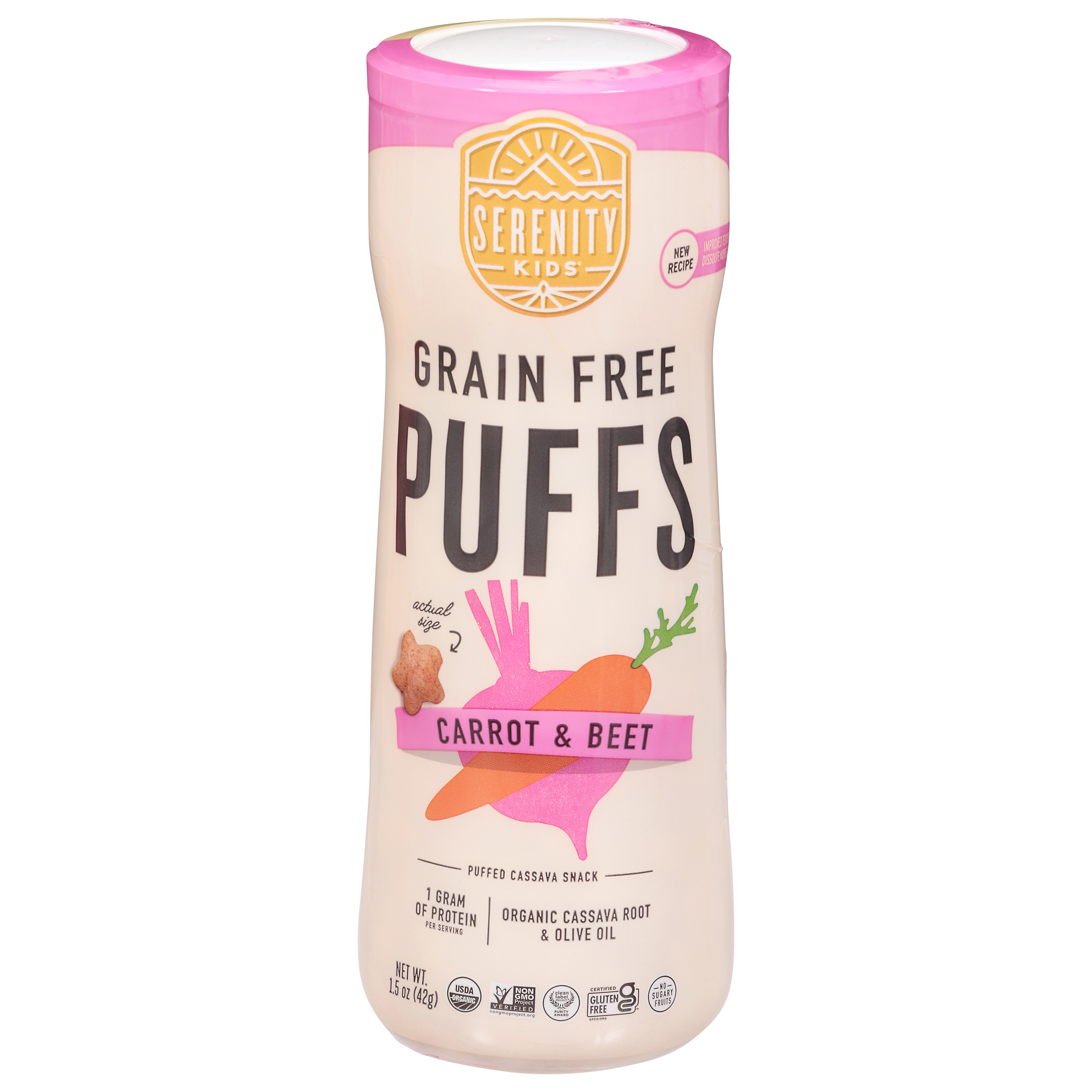 Serenity Kids Grain Free Carrot & Beet Puffs