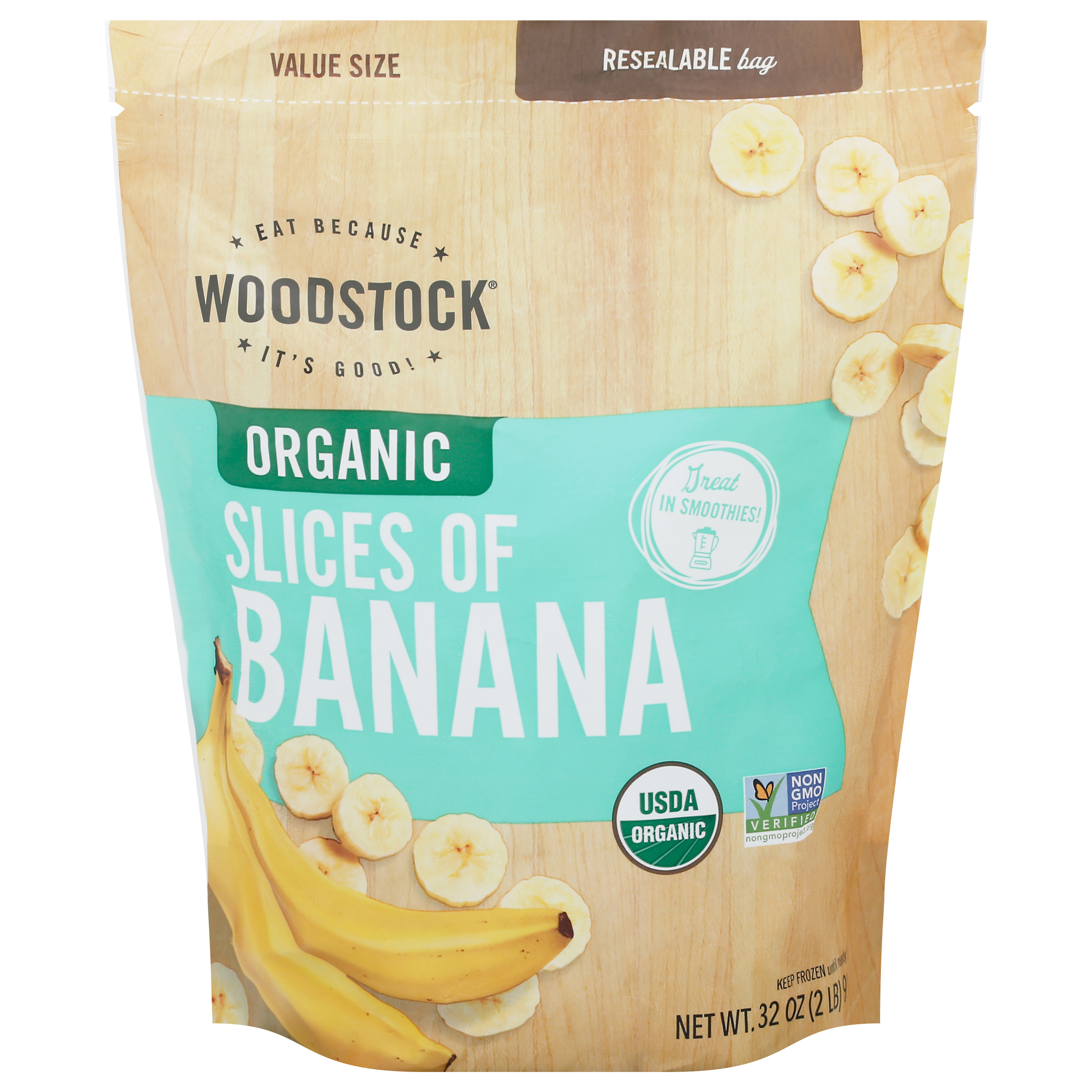 Woodstock Organic Value Size Slices of Banana