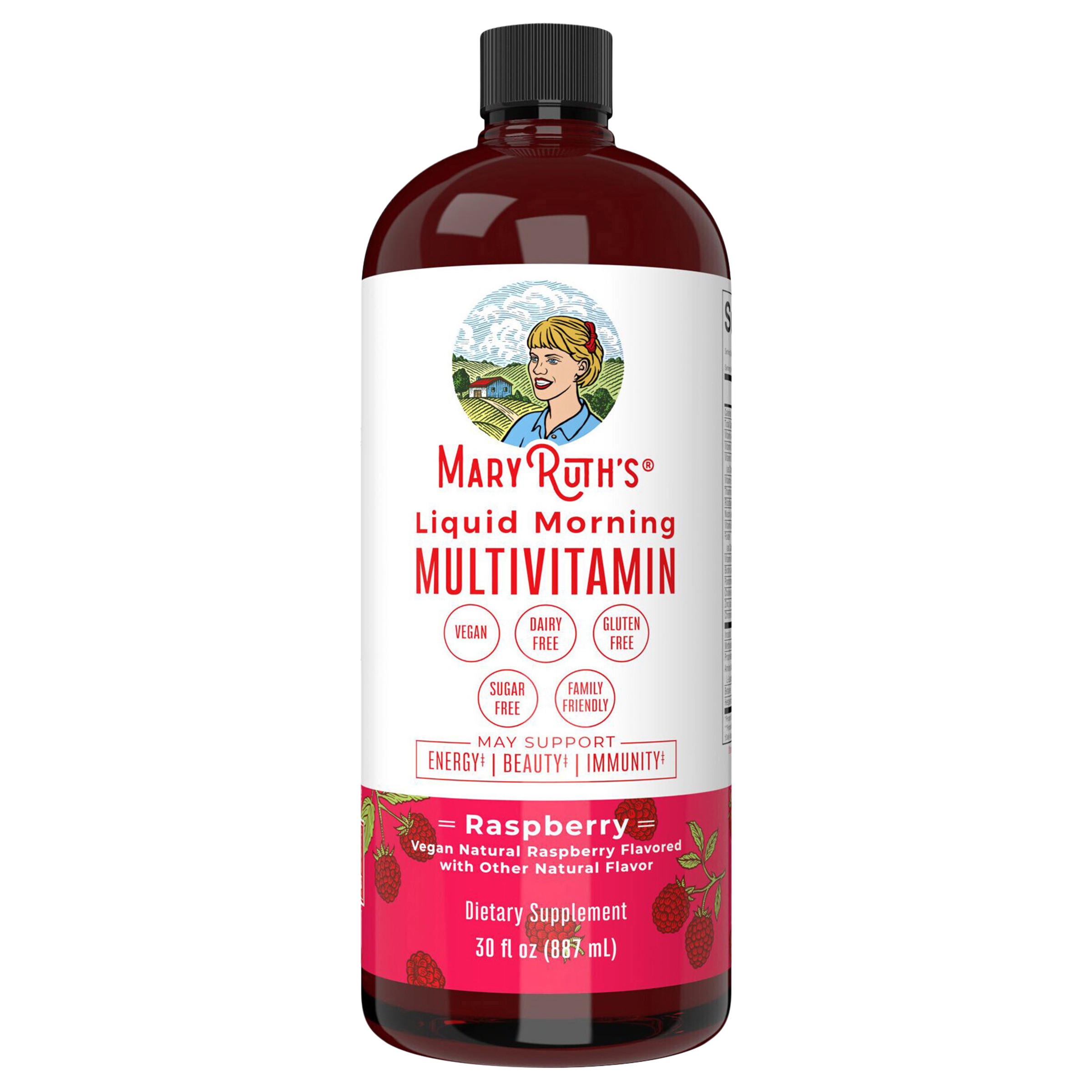 MaryRuth's Liquid Morning Raspberry Multivitamin
