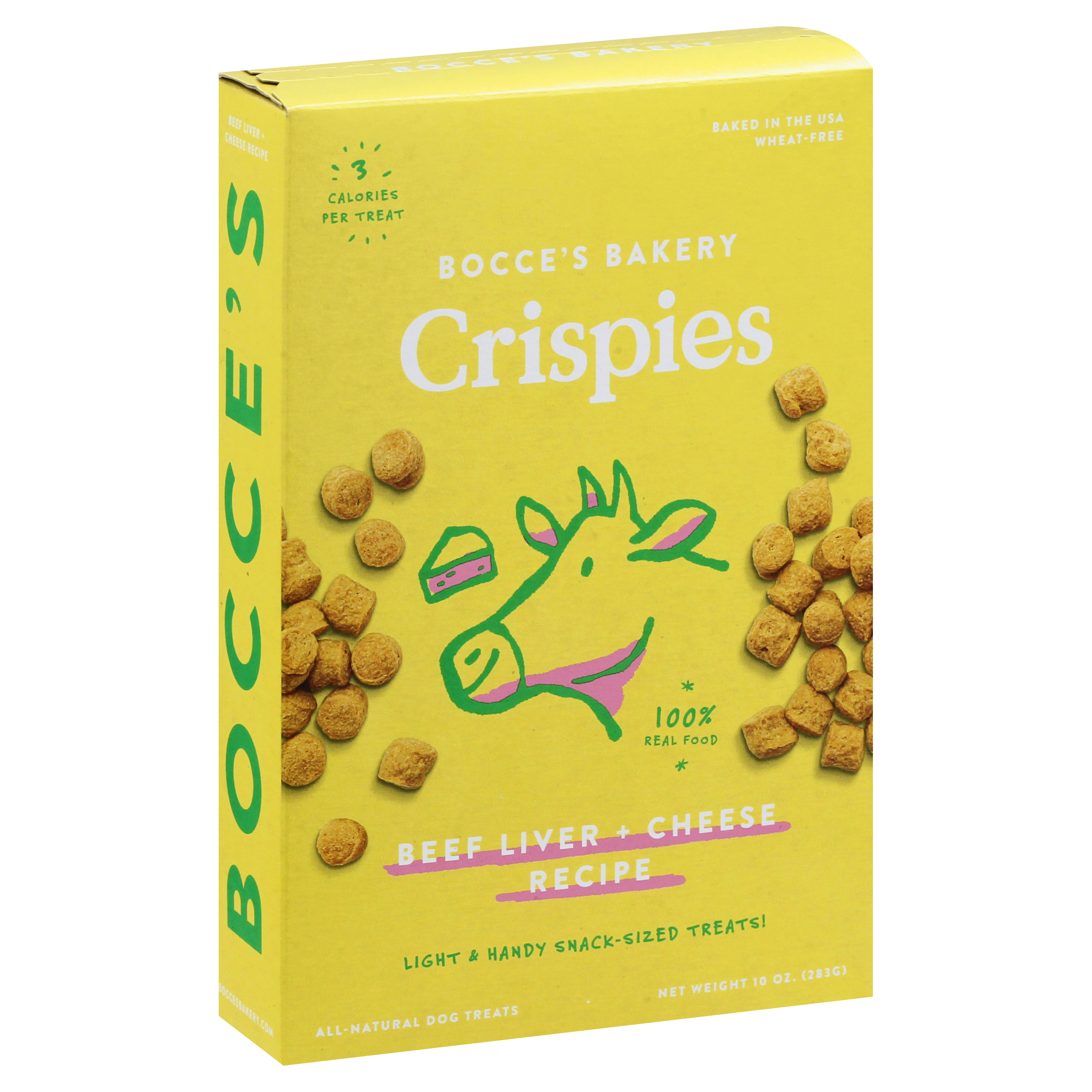 Bocces Bakery Crispies All-Natural Beef Liver + Cheese Recipe Dog Treats