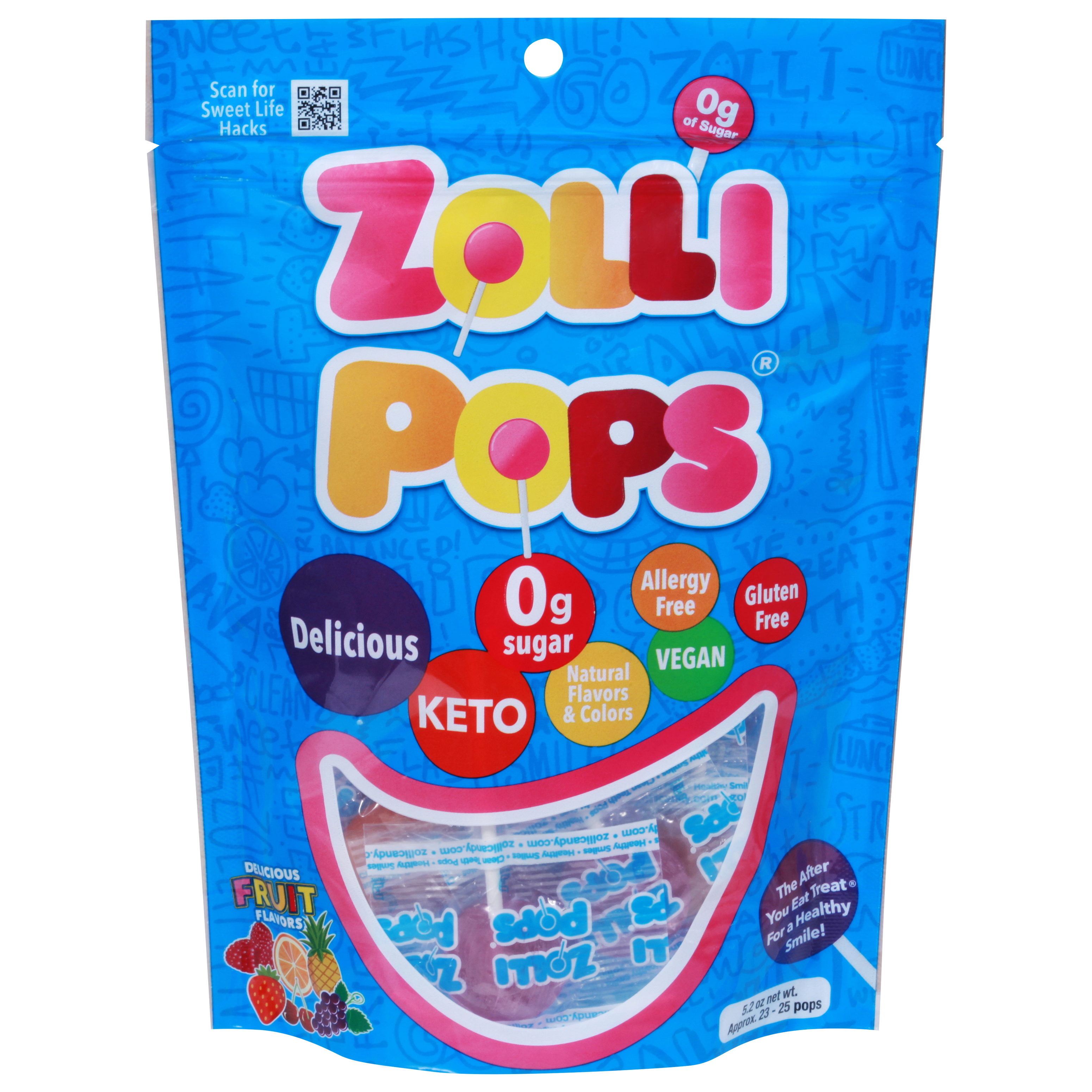 Zollipops Delicious Fruit Flavors Pops