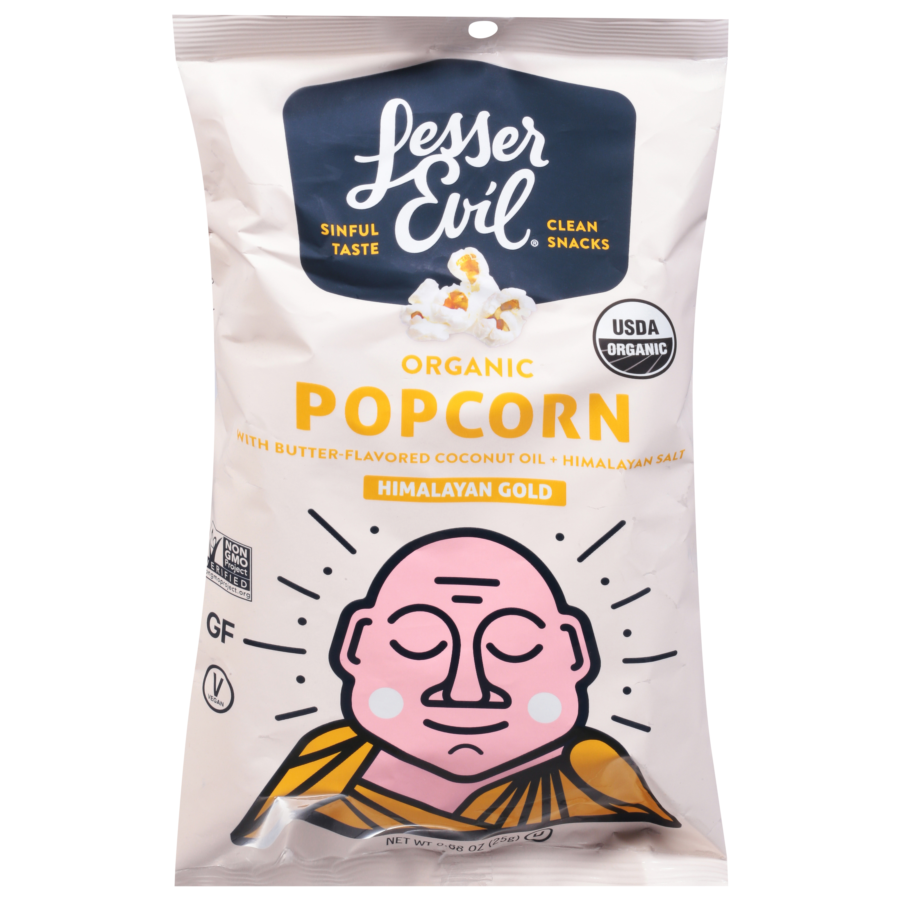 LesserEvil Organic Himalayan Gold Popcorn