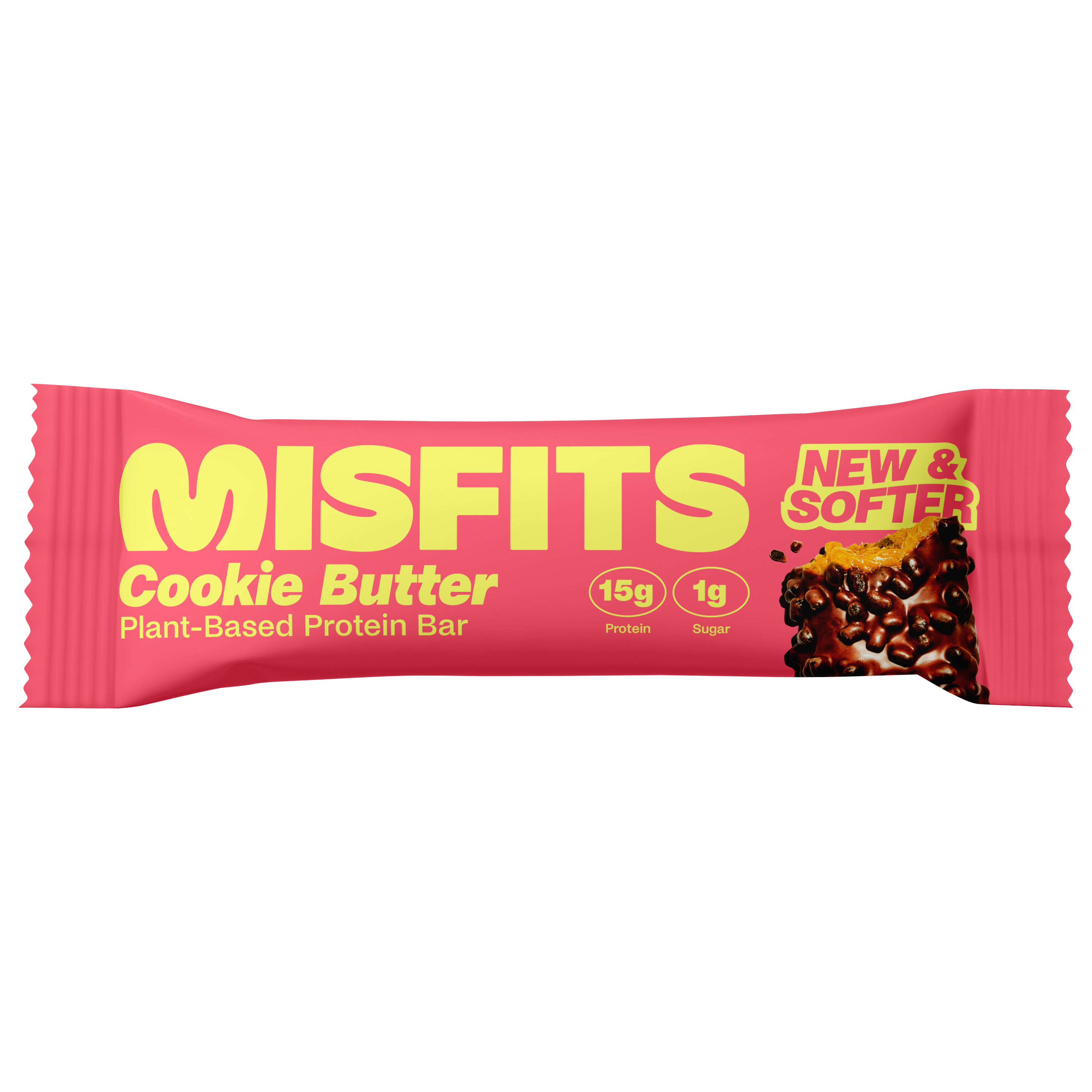 Misfits Plant-Based Cookie Butter Flavored Protein Bar