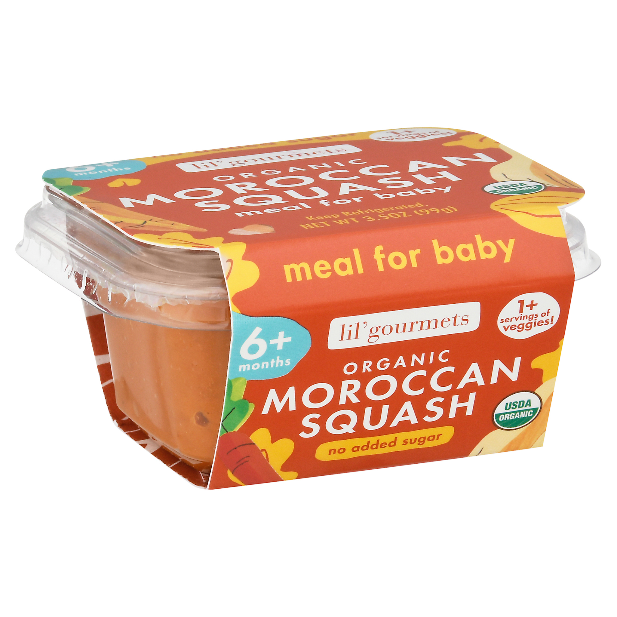 Lil' Gourmets 6+ Months Organic Moroccan Squash Meal for Baby
