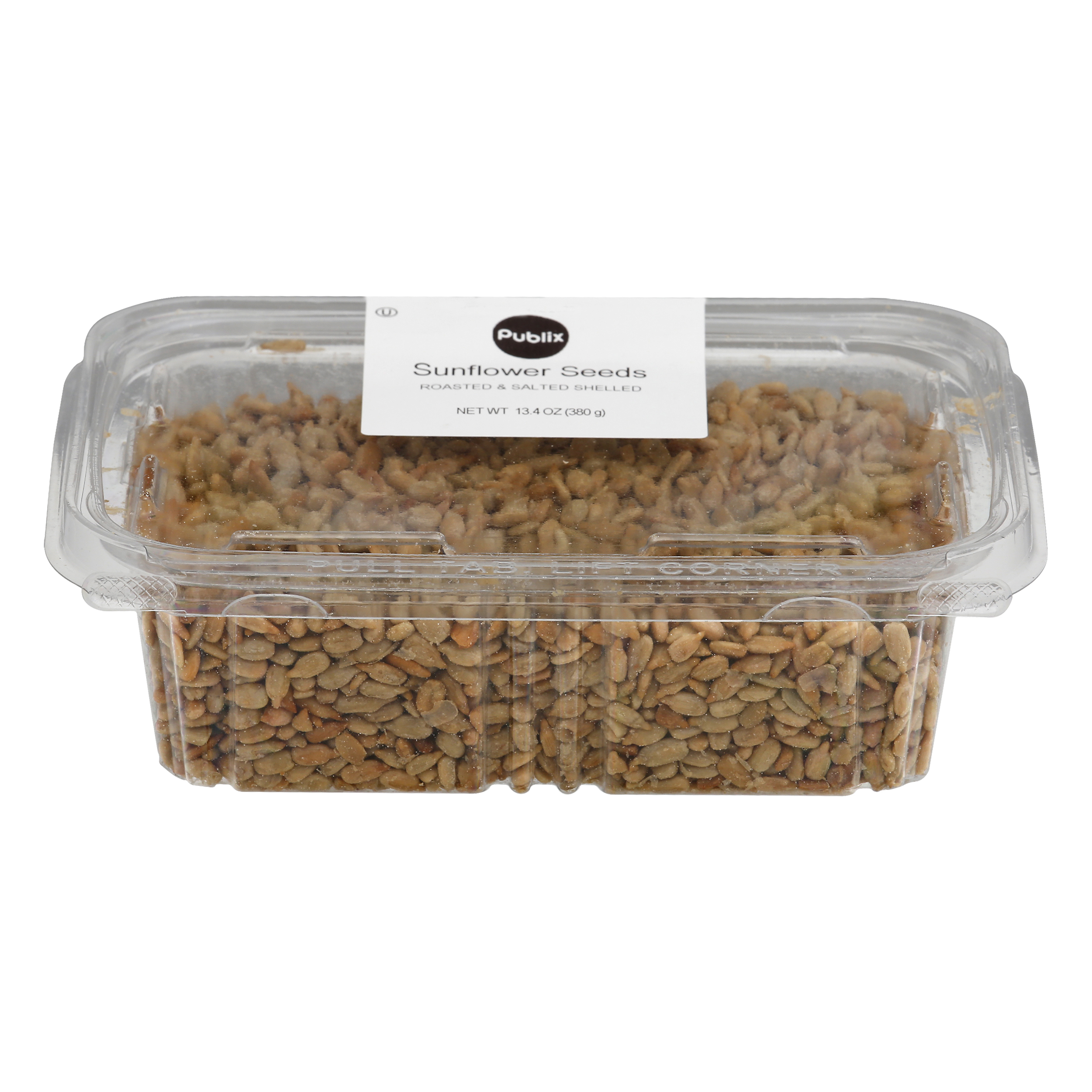 Publix Roasted & Salted Shelled Sunflower Seeds 13.4 oz PLASTIC CONTAINER